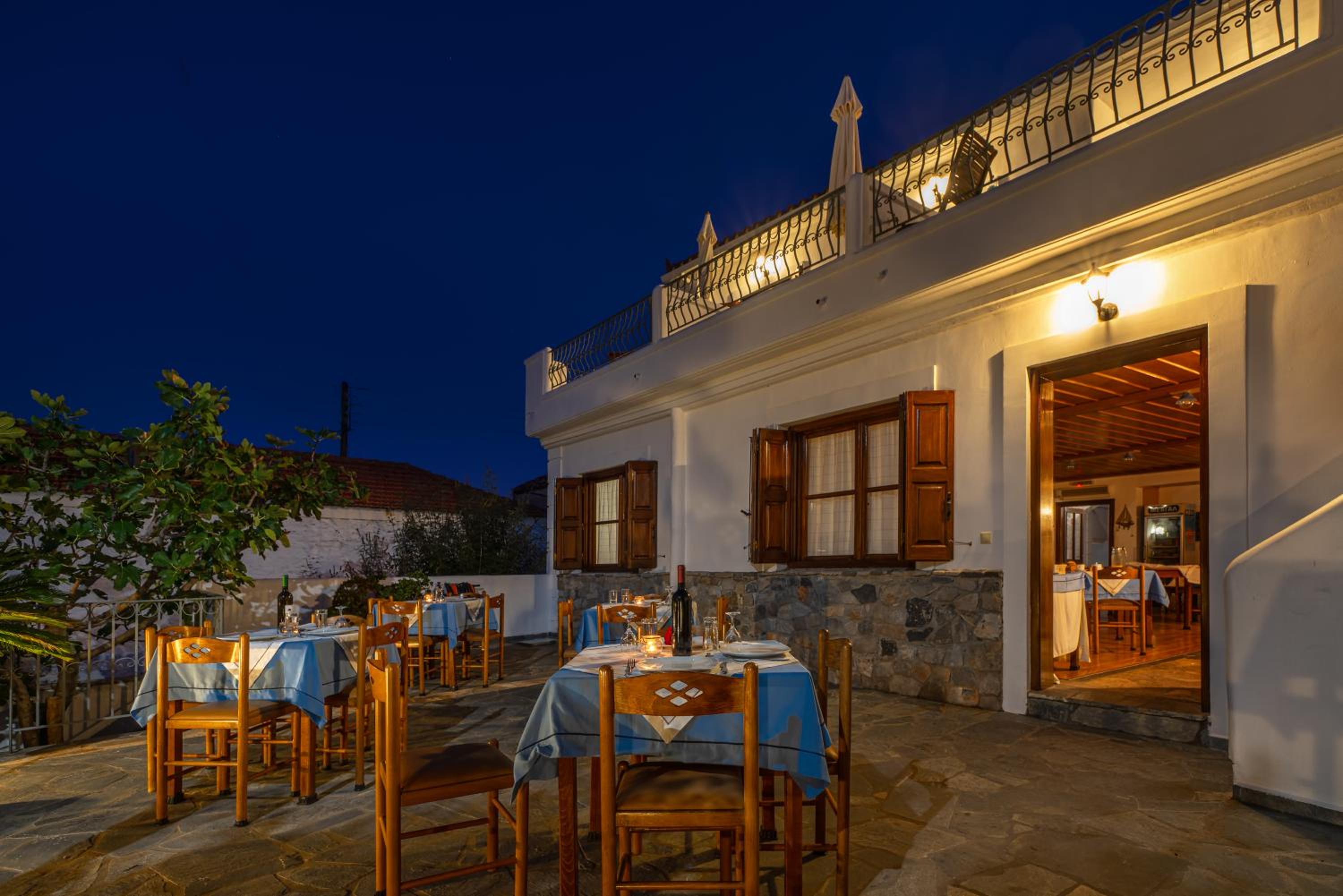 outdoor BBQ area