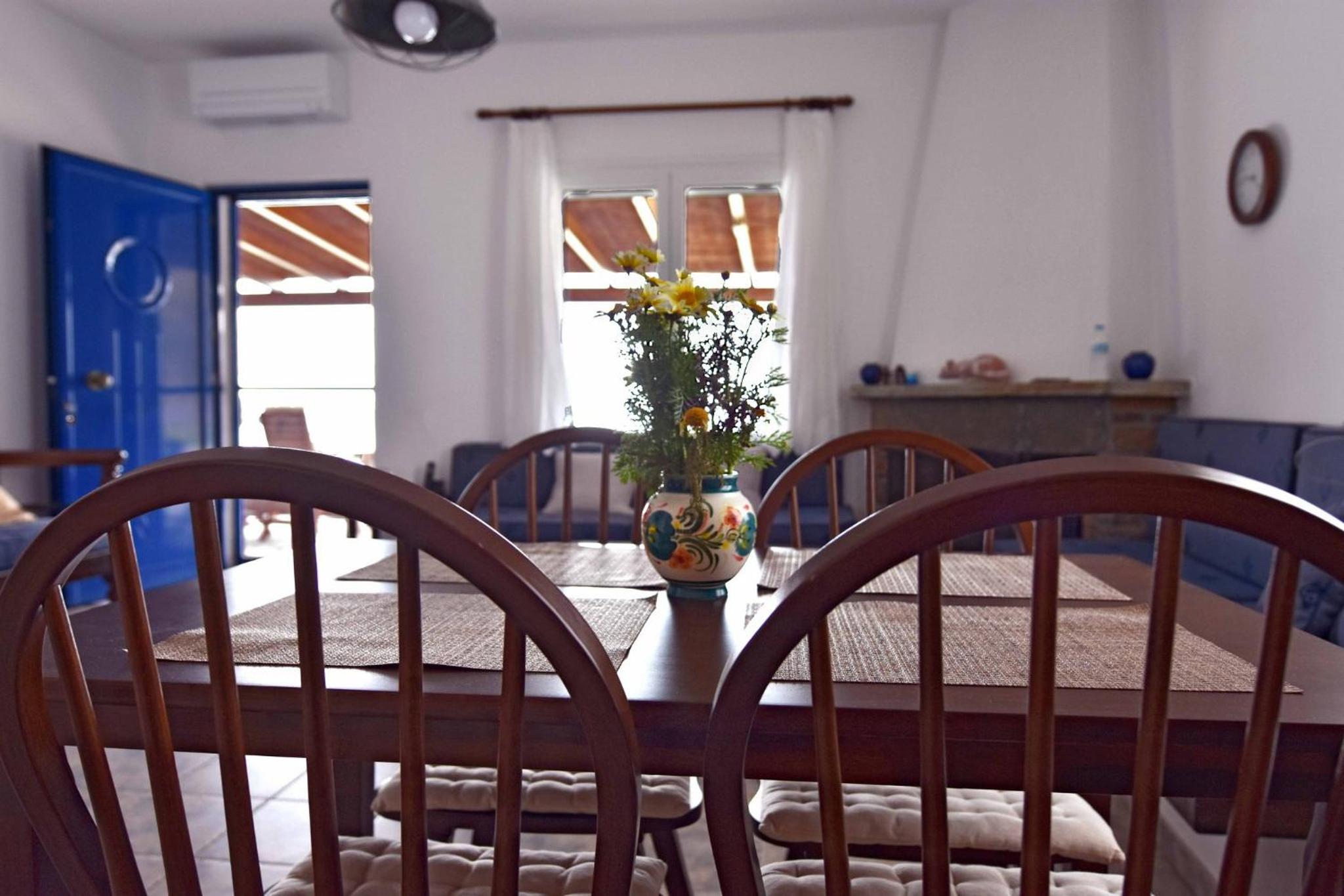 The Stone Beach House in the area of Kampi, Koundouros