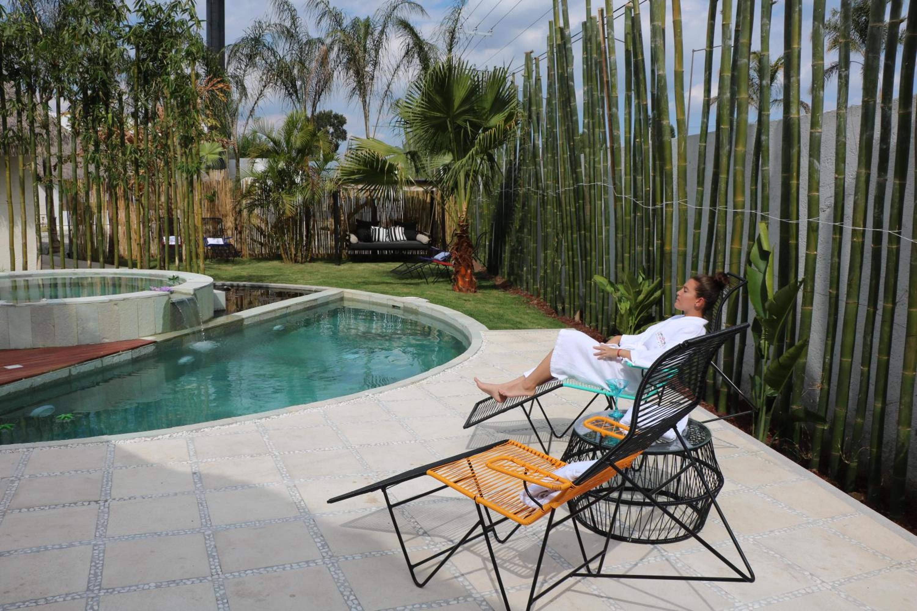 outdoor BBQ area