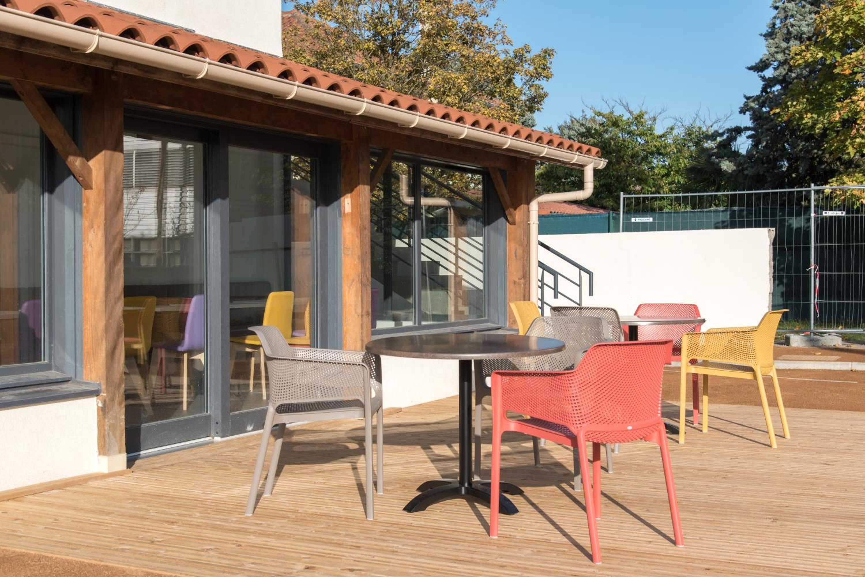 outdoor BBQ area