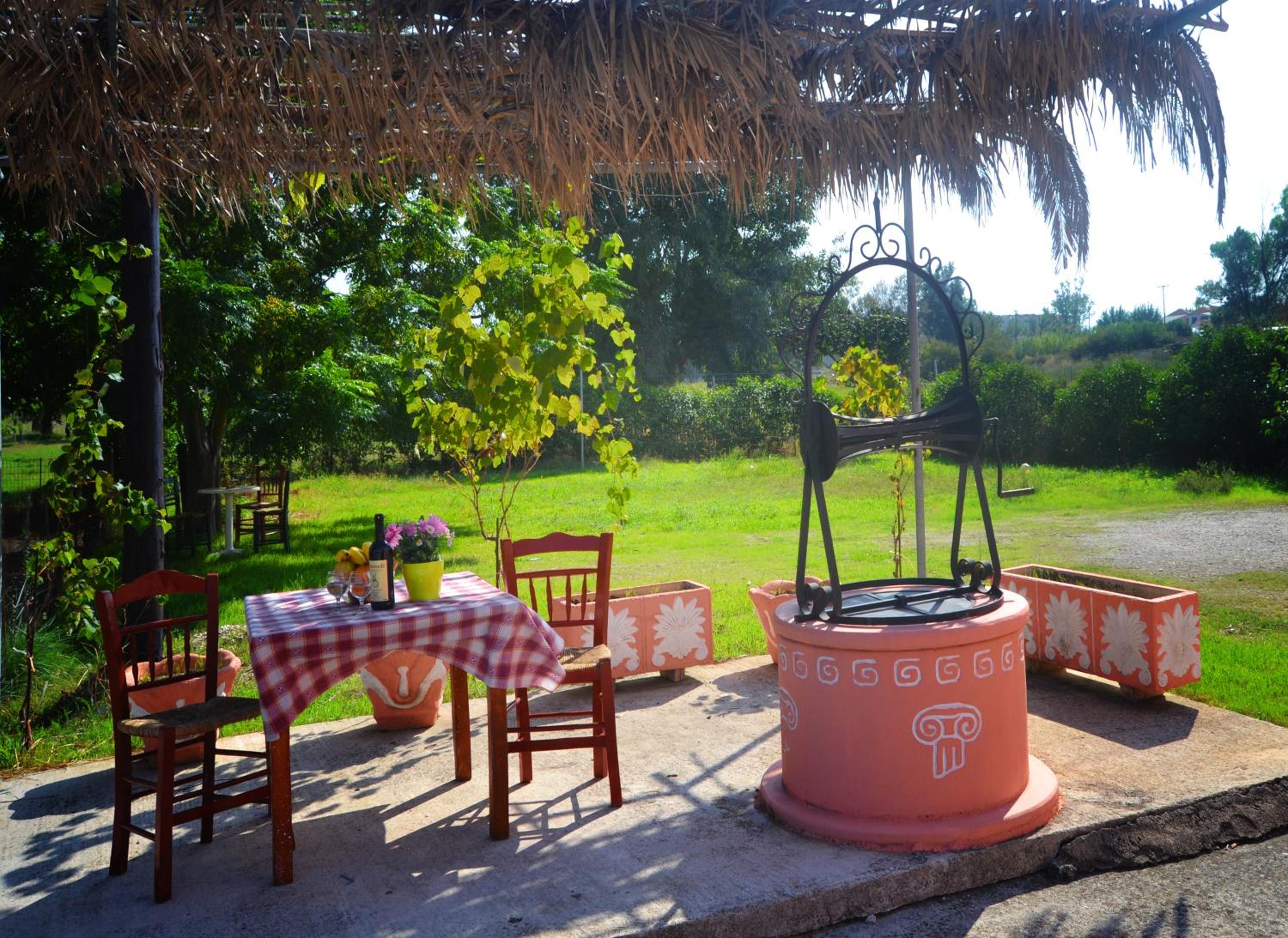 outdoor BBQ area