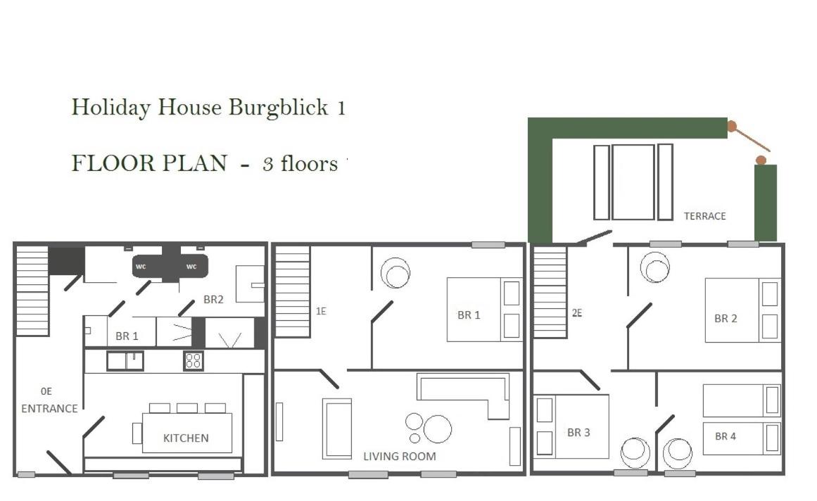 Holiday House BURGBLICK1 with terrace - VOSPROPERTIES