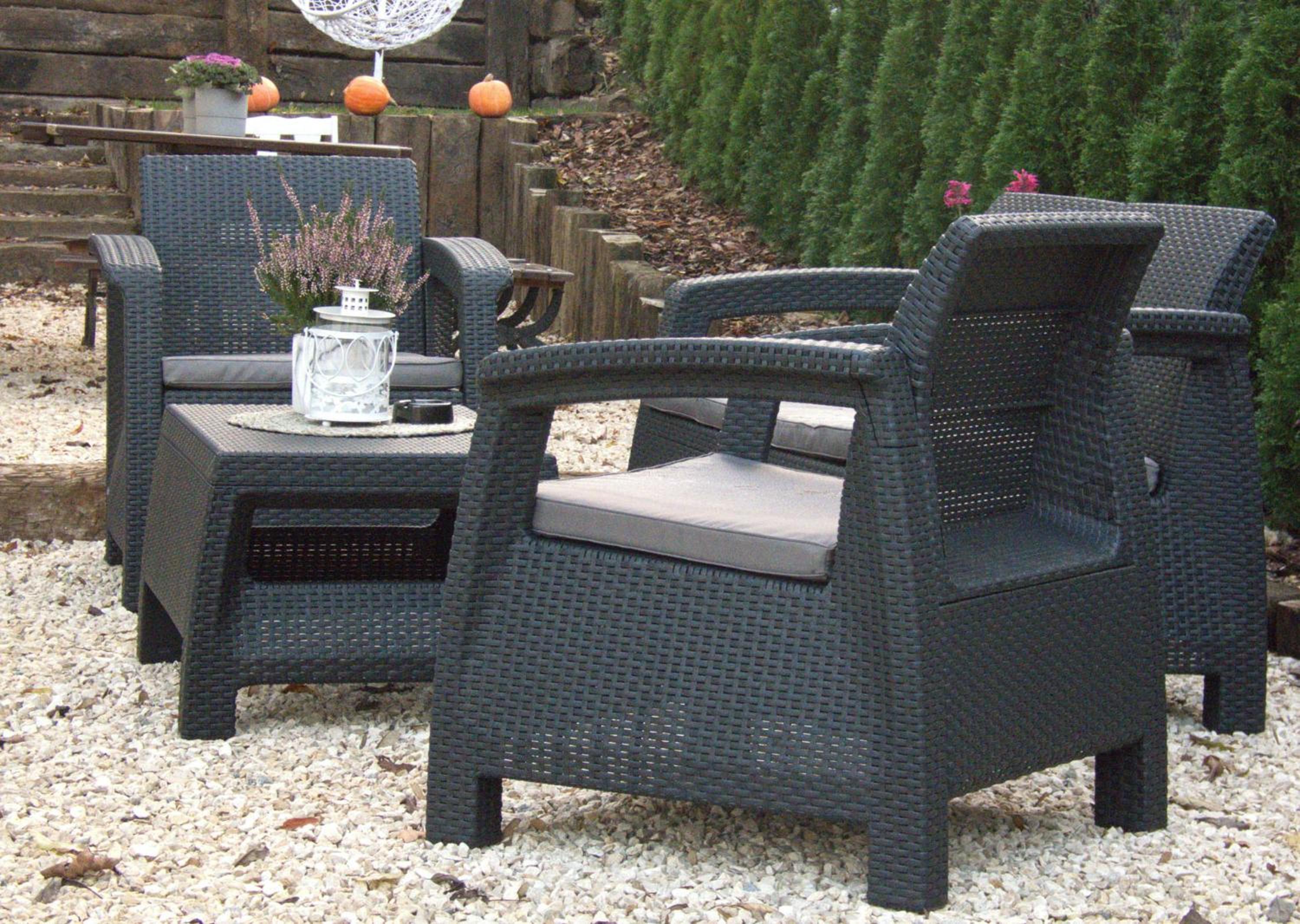 outdoor BBQ area