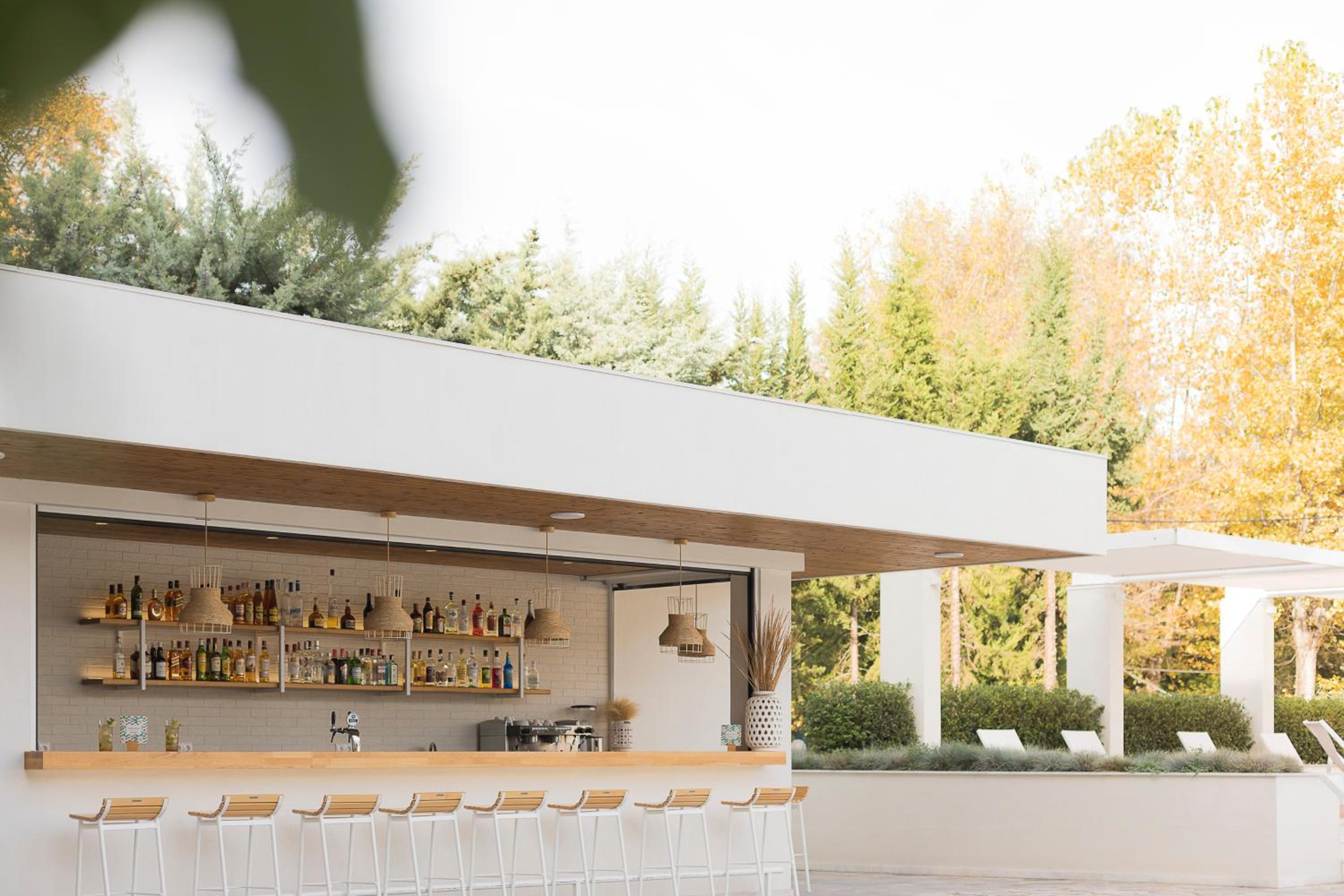 outdoor BBQ area