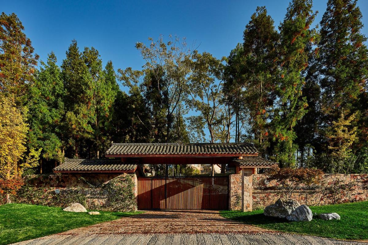 outdoor BBQ area
