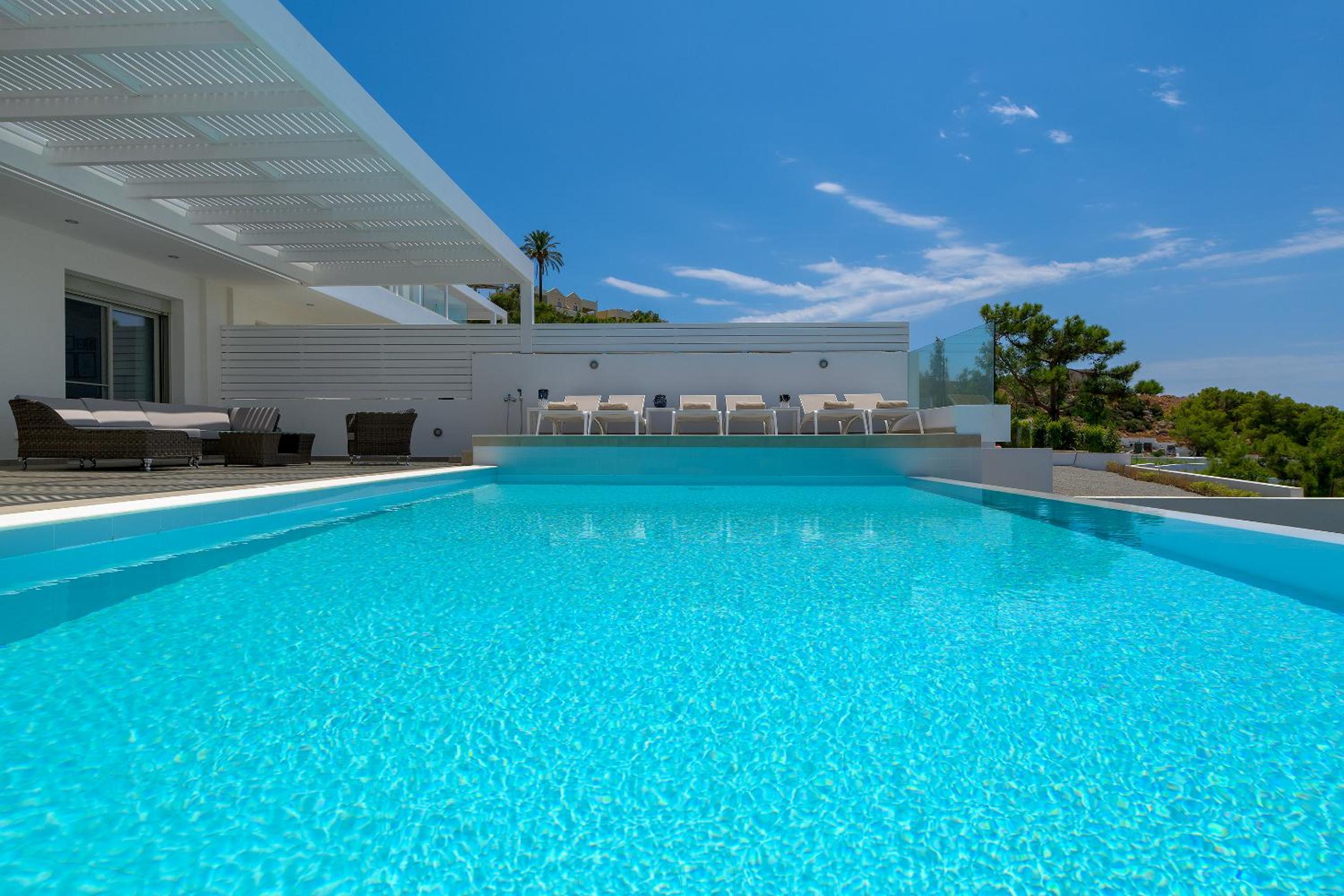 Villa Mimosa in Pefkos (Lindos area) view 5