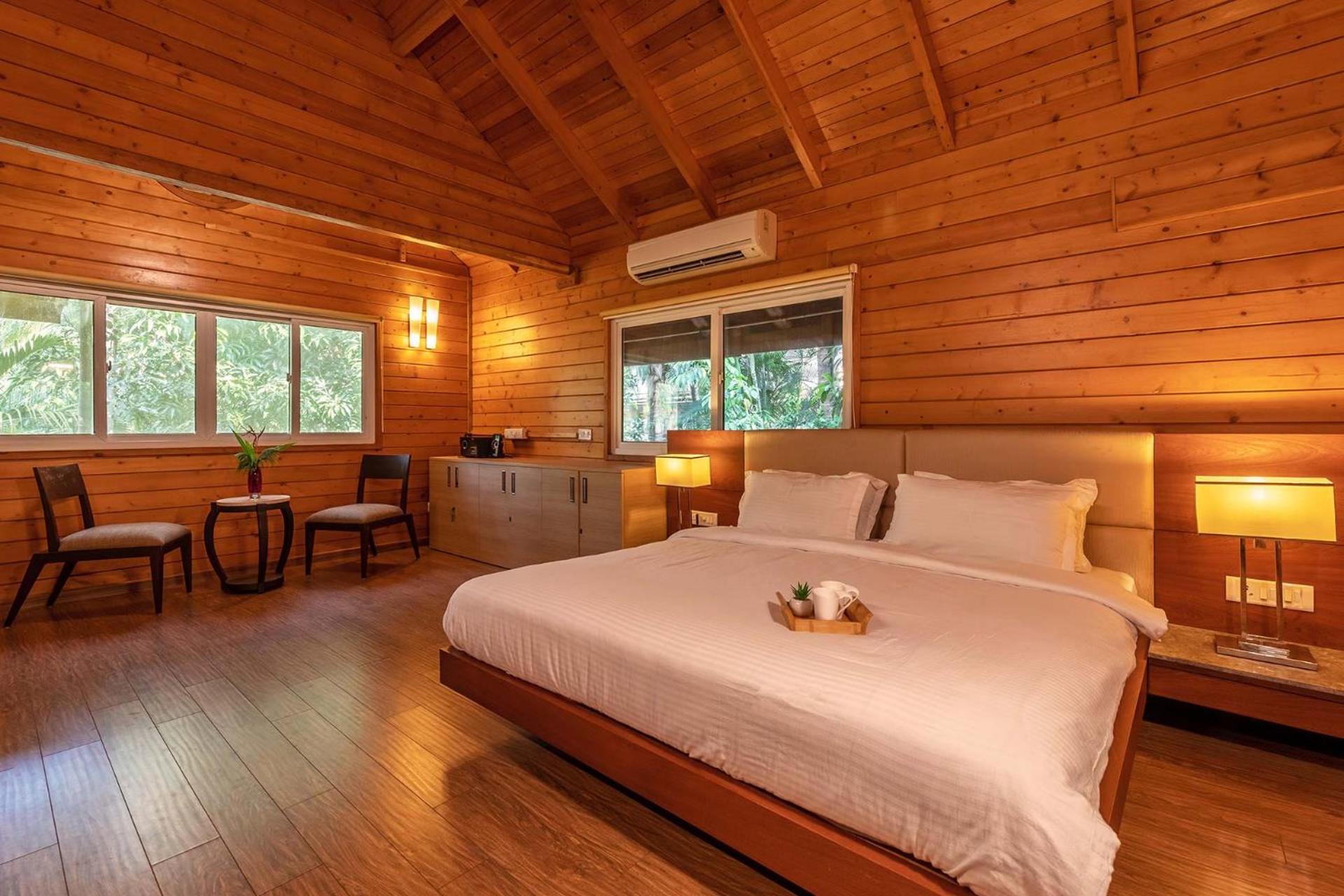 Nature's Abode - The Wooden Villa at Morjim by StayVista view 4
