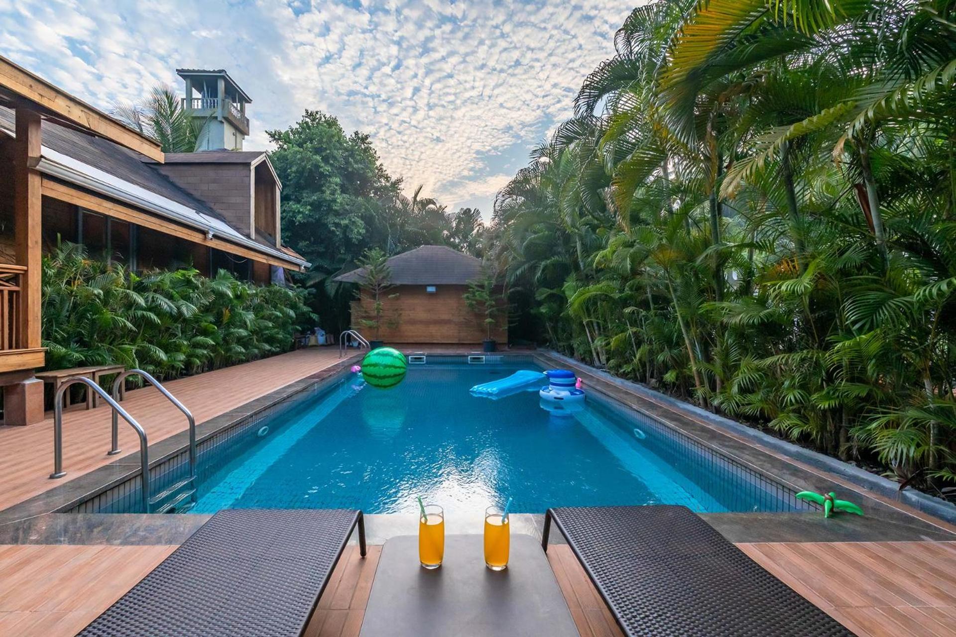 Nature's Abode - The Wooden Villa at Morjim by StayVista view 2