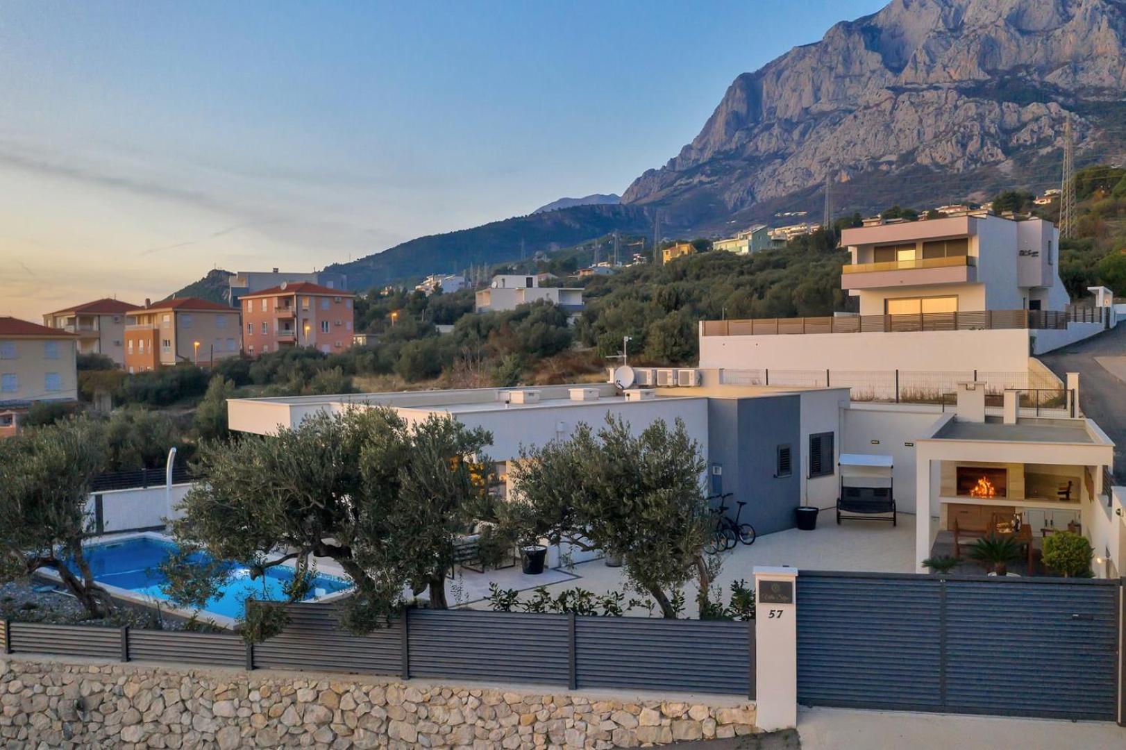 Villa Festina lente a luxury villa in Makarska, heated pool view 4