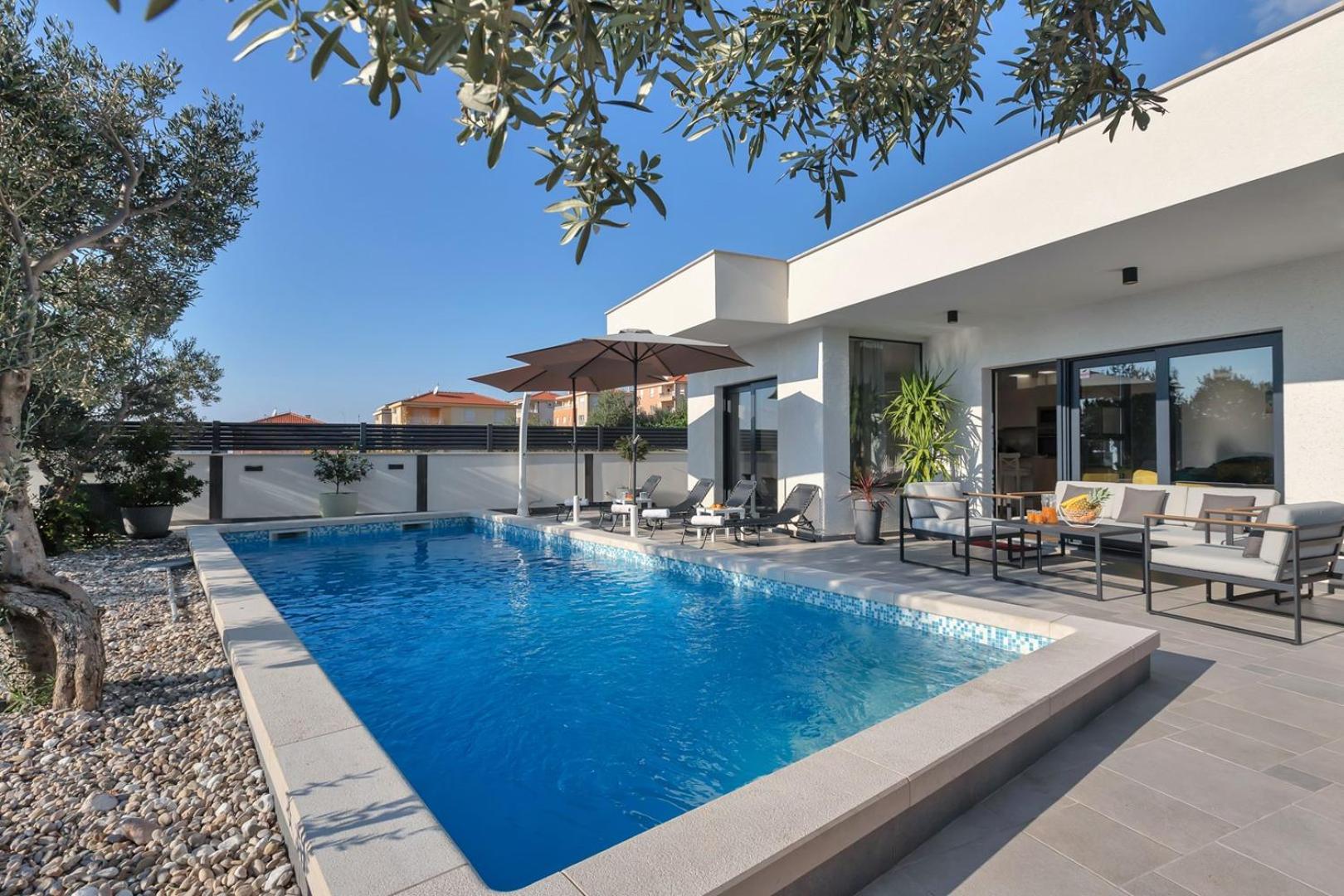 Villa Festina lente a luxury villa in Makarska, heated pool view 5