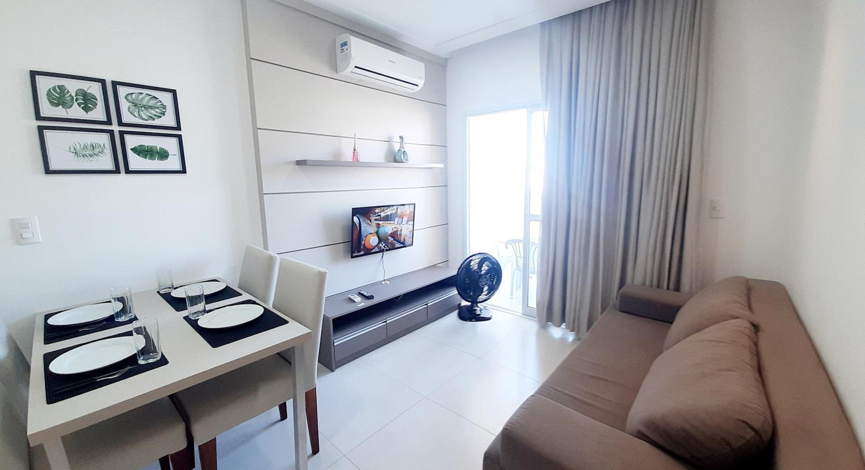 Apartamento Gaivotas - Praia a 20m, conforto e Wi-Fi rápido