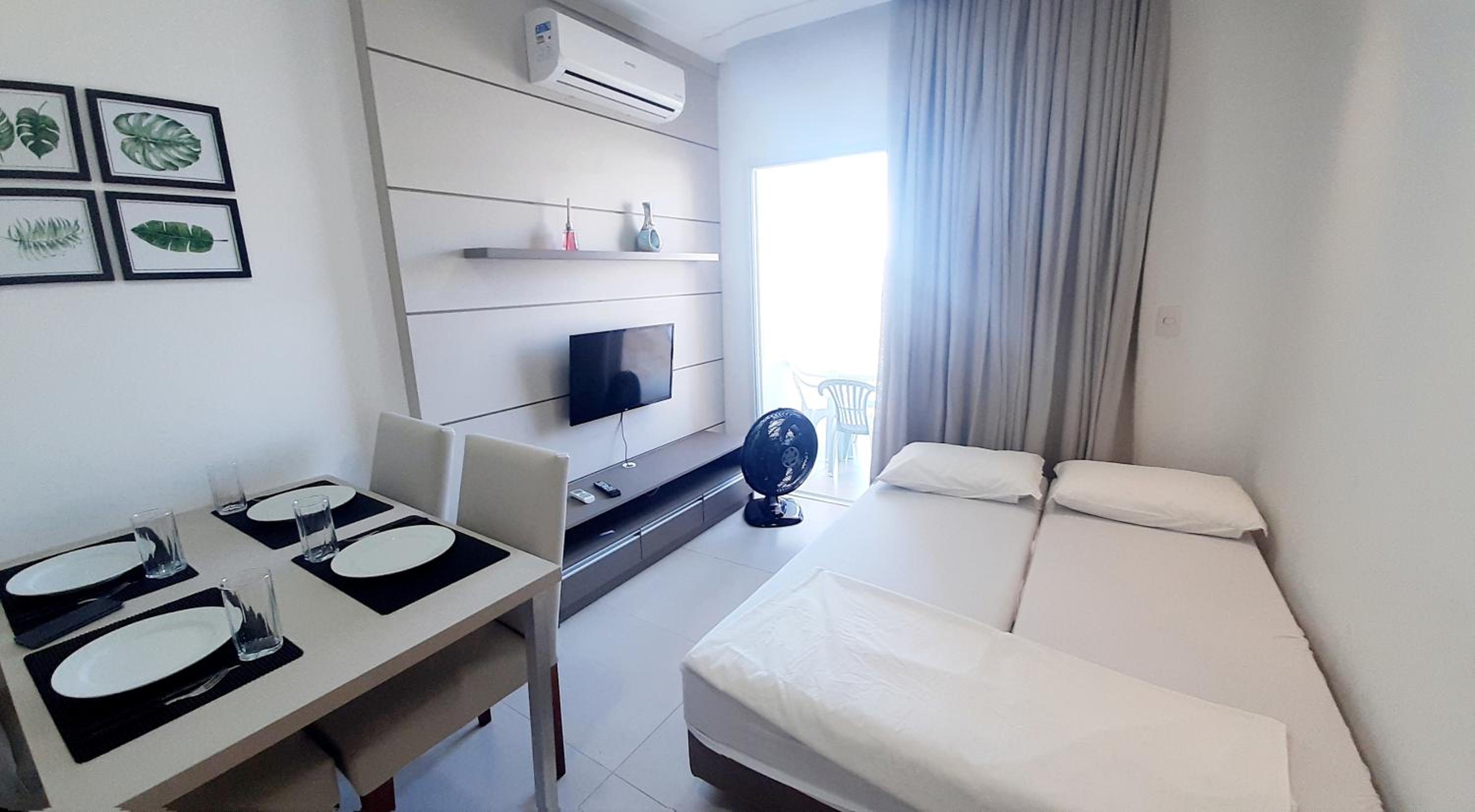 Apartamento Gaivotas - Praia a 20m, conforto e Wi-Fi rápido