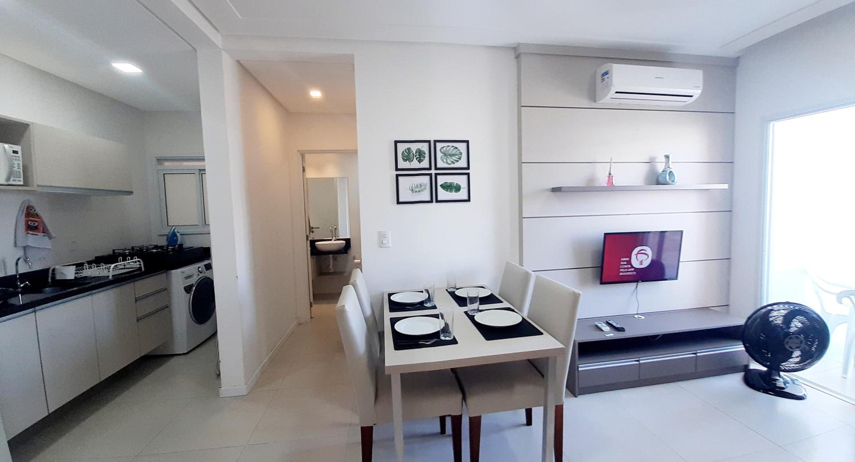 Apartamento Gaivotas - Praia a 20m, conforto e Wi-Fi rápido