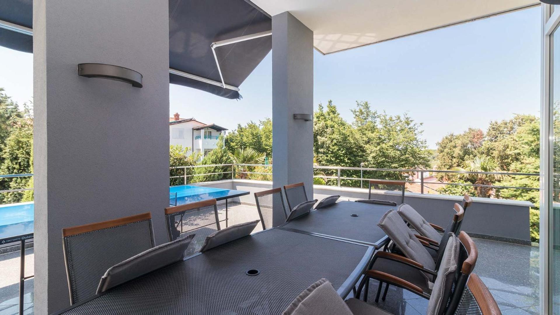 Luxury villa Nicol with pool and sea view 300m from the beach view 4