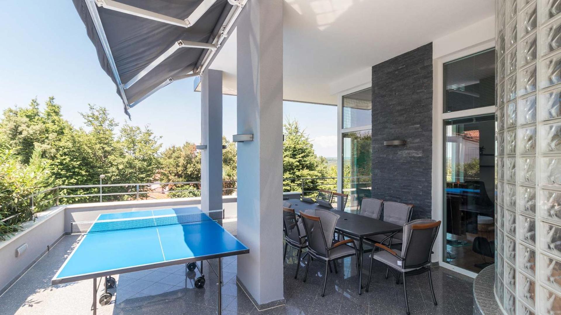 Luxury villa Nicol with pool and sea view 300m from the beach view 2