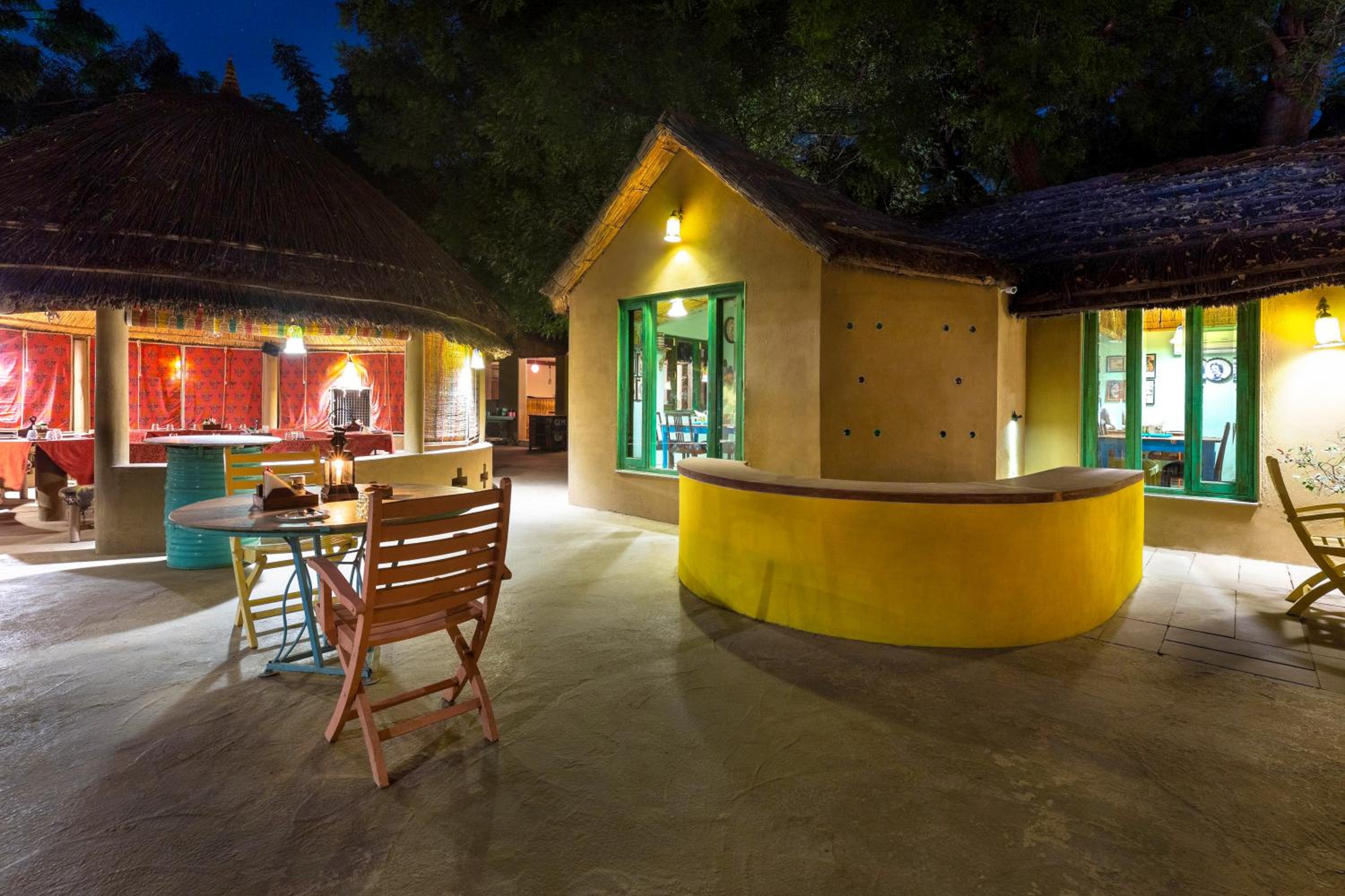 outdoor BBQ area