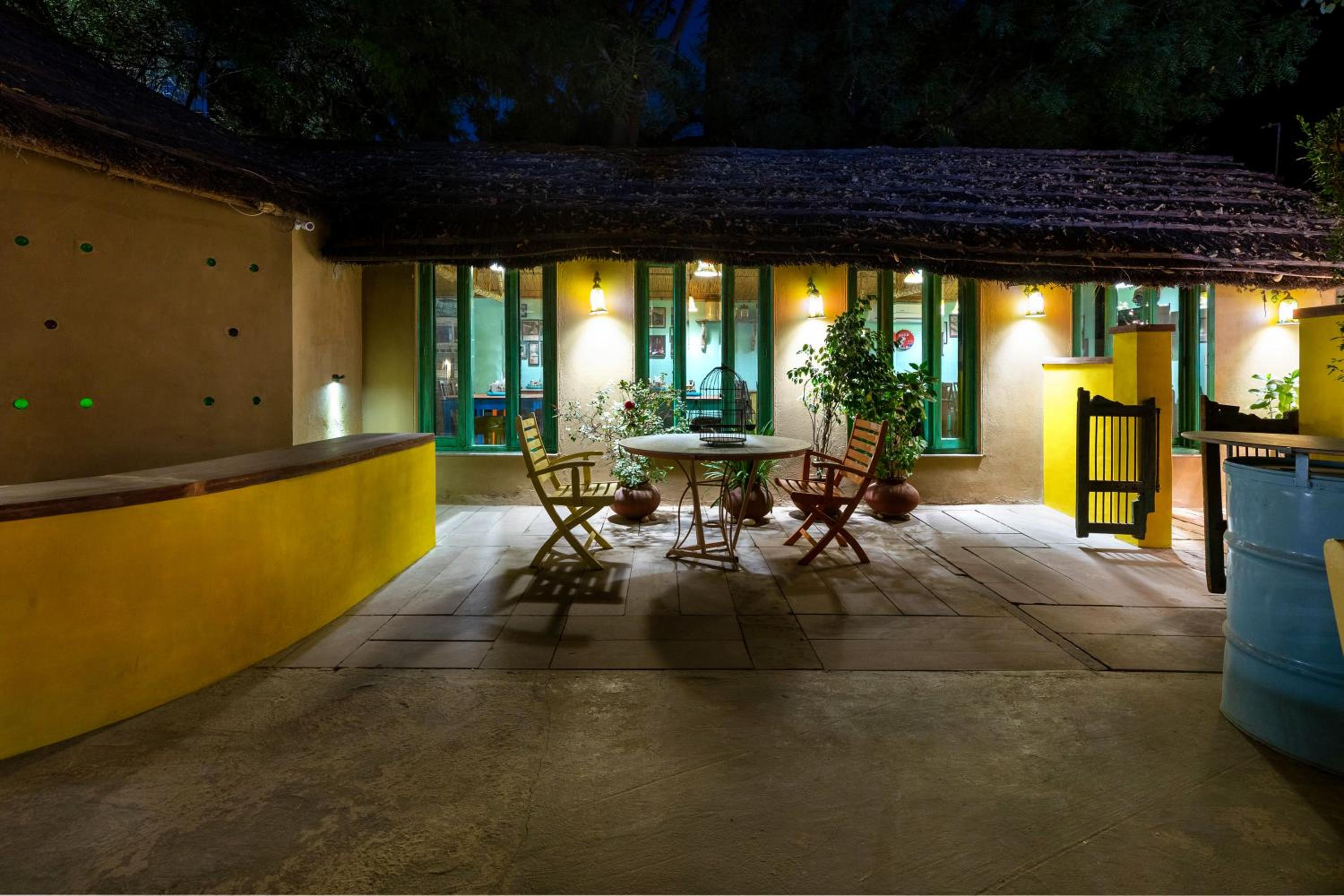 outdoor BBQ area