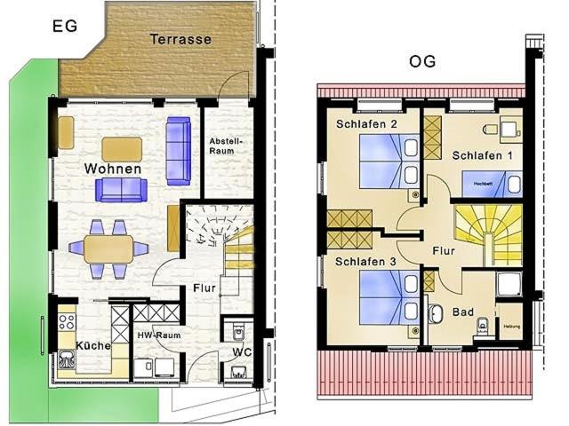 Kapitänshaus Tordalk mit 3 Schlafzimmern