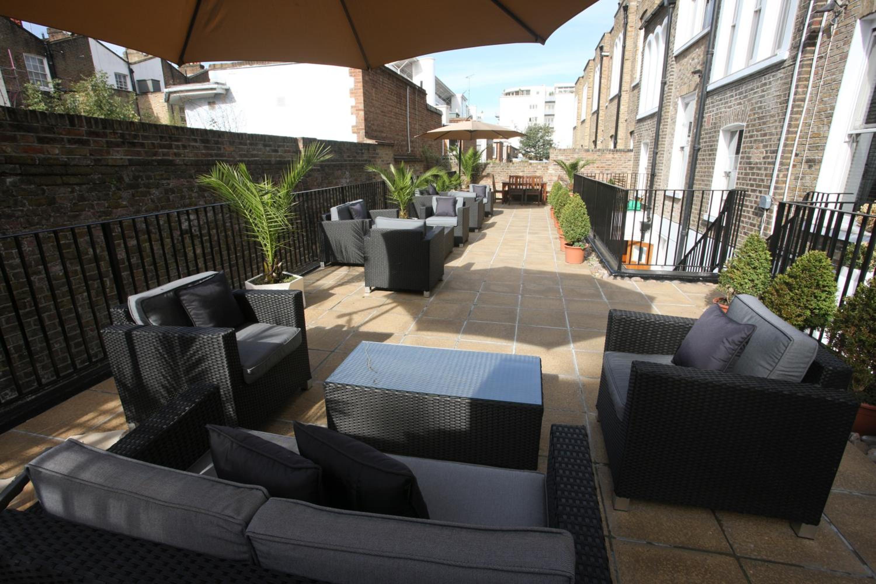 outdoor BBQ area