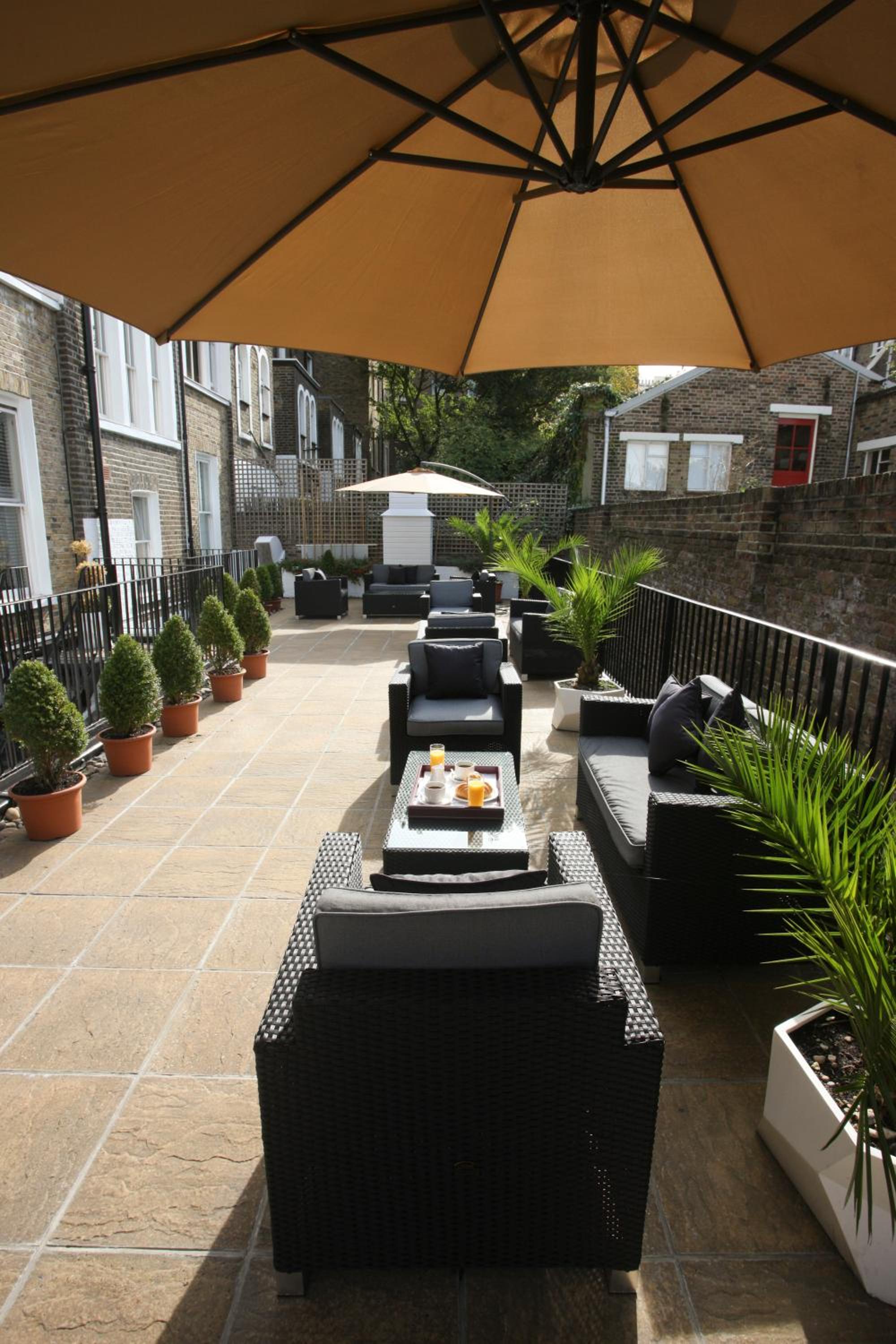 outdoor BBQ area
