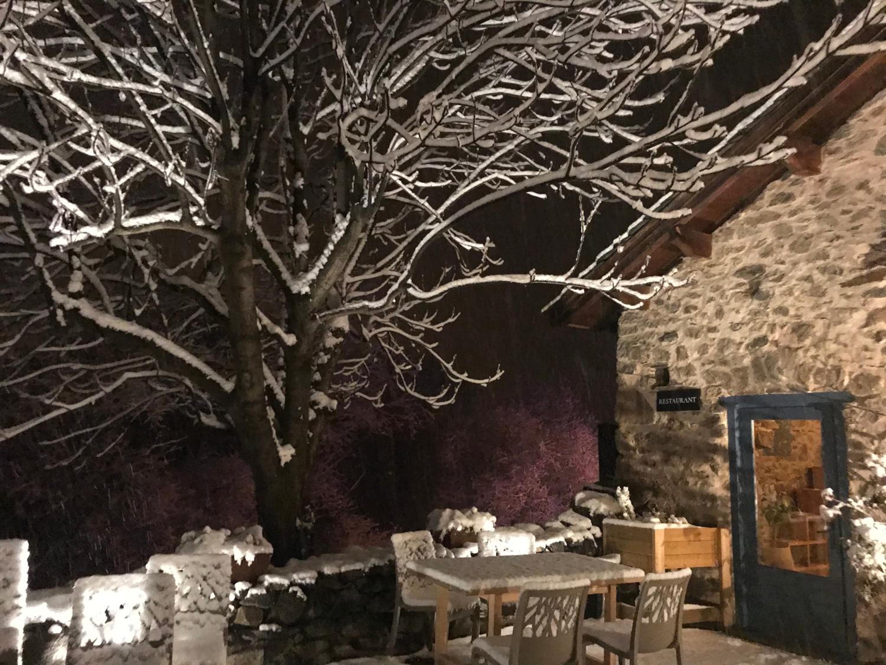 outdoor BBQ area