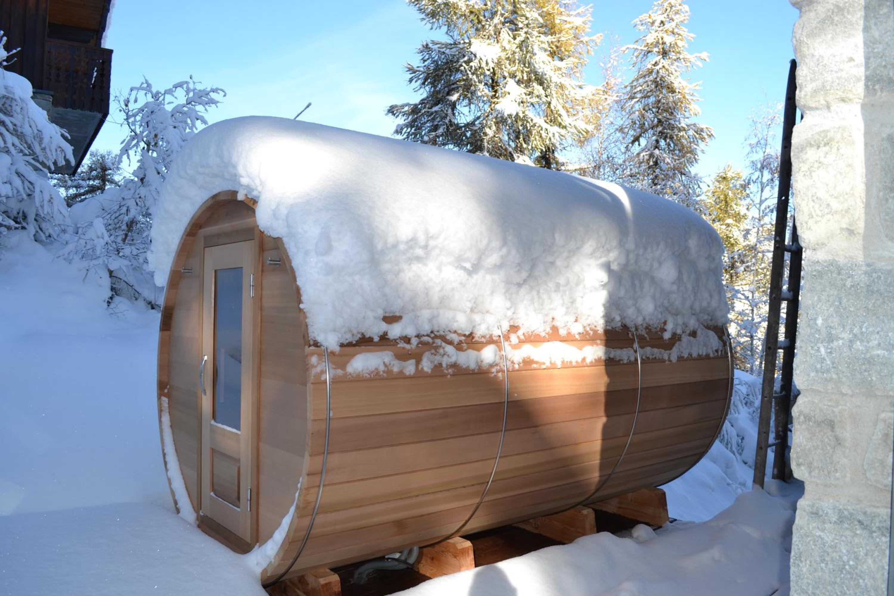 Fabulous chalet La Plagne - ski in-ski out - Sauna with Mont Blanc view