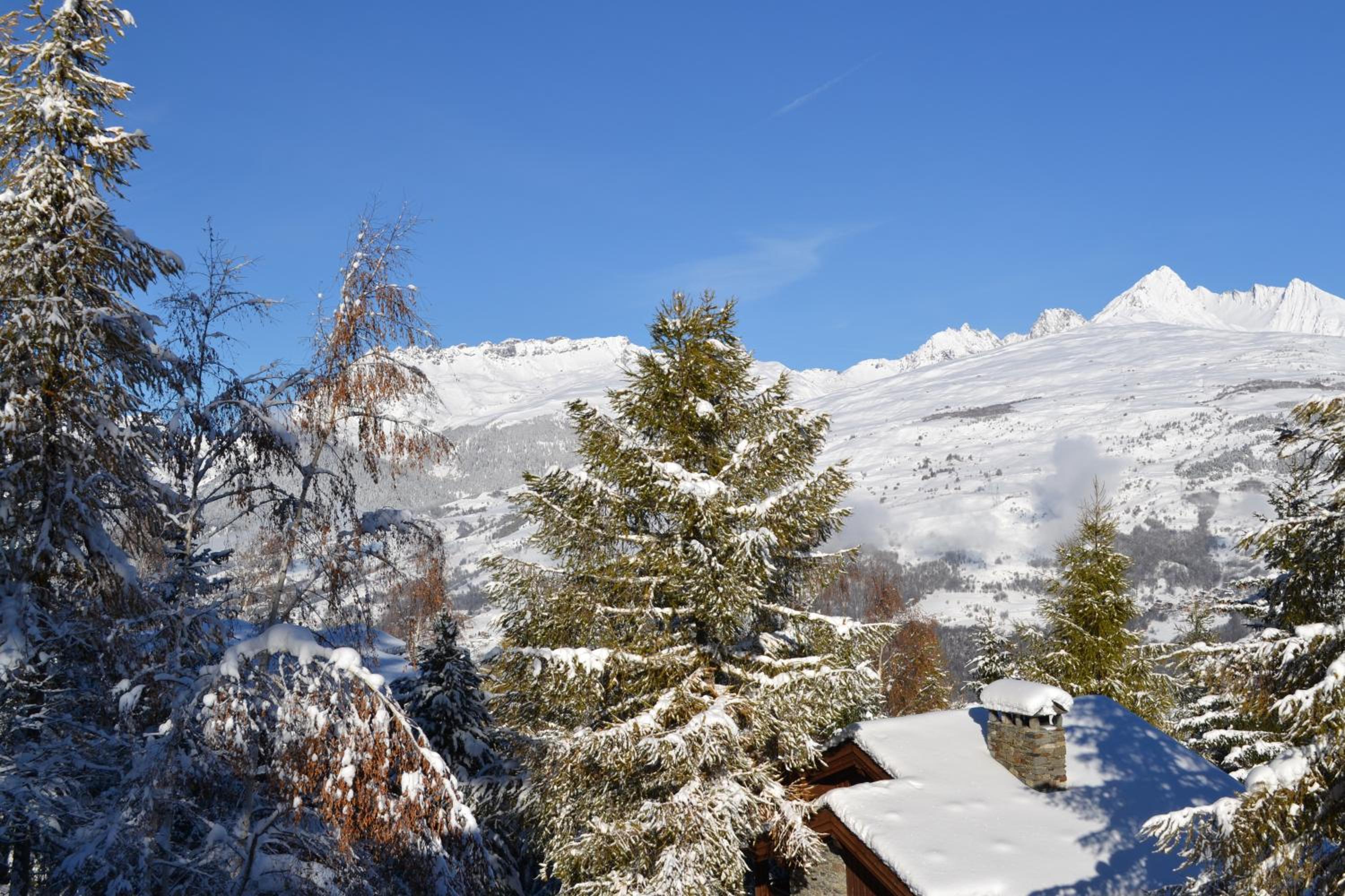 Fabulous chalet La Plagne - ski in-ski out - Sauna with Mont Blanc view