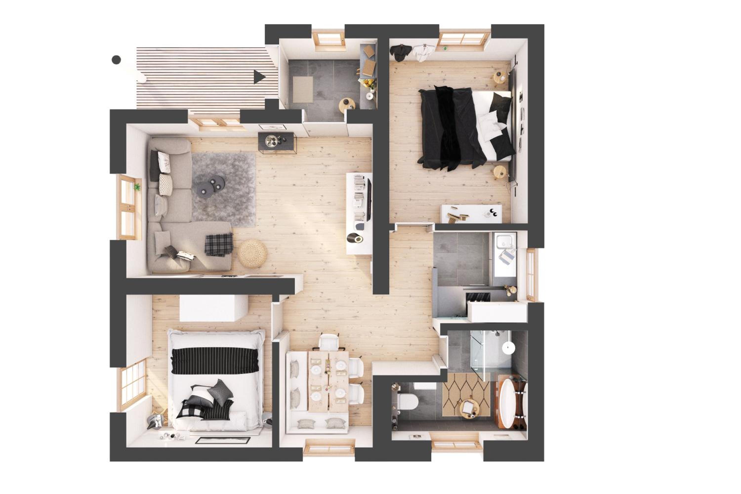 Chalet Franz view 2