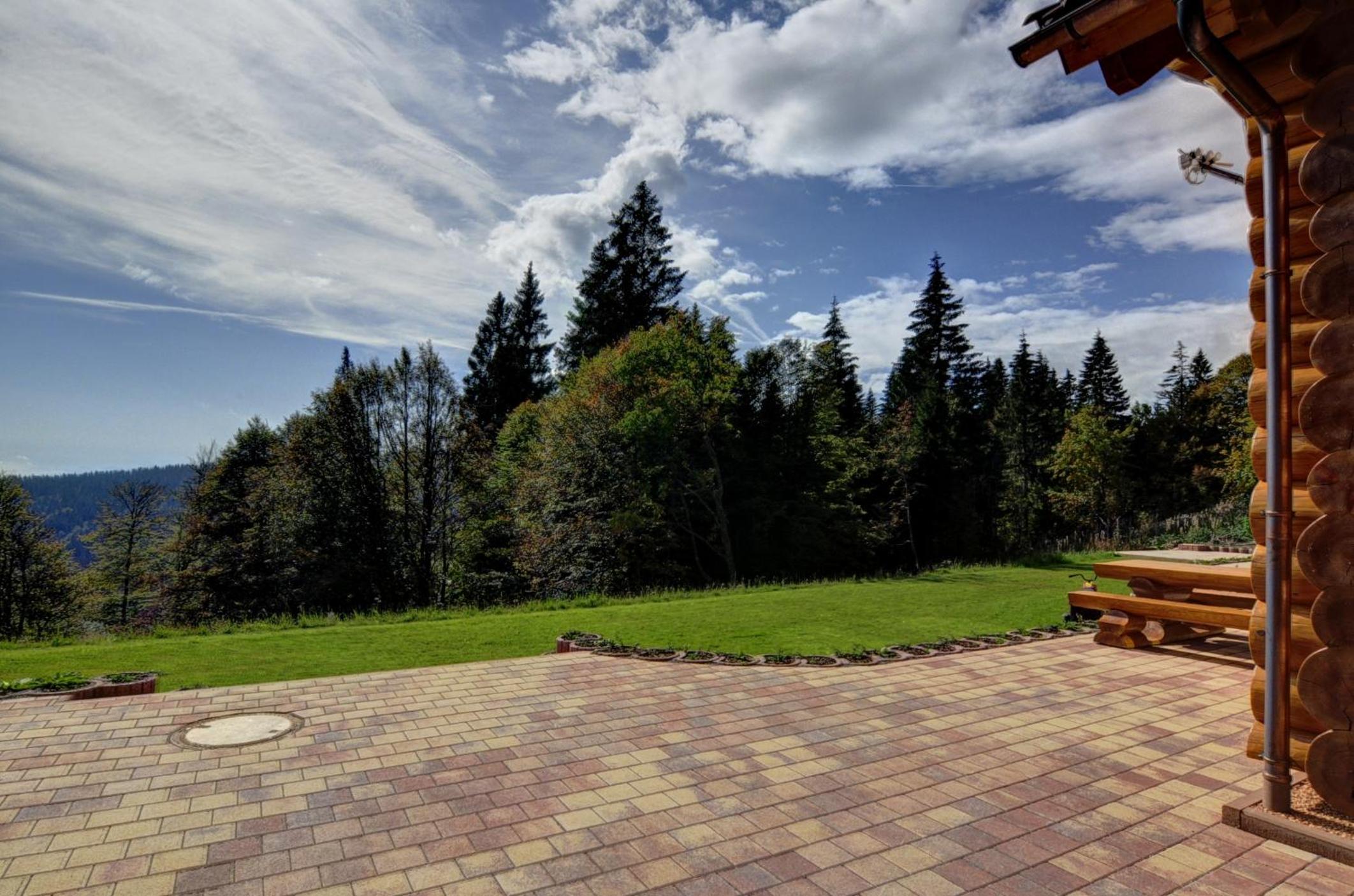 Luxus-Ferienhaus Blockhaus Chalet Nr 1 Toplage am Feldberg mit Sauna, Outdoor-Hottub, Kamin auf 1300m üM