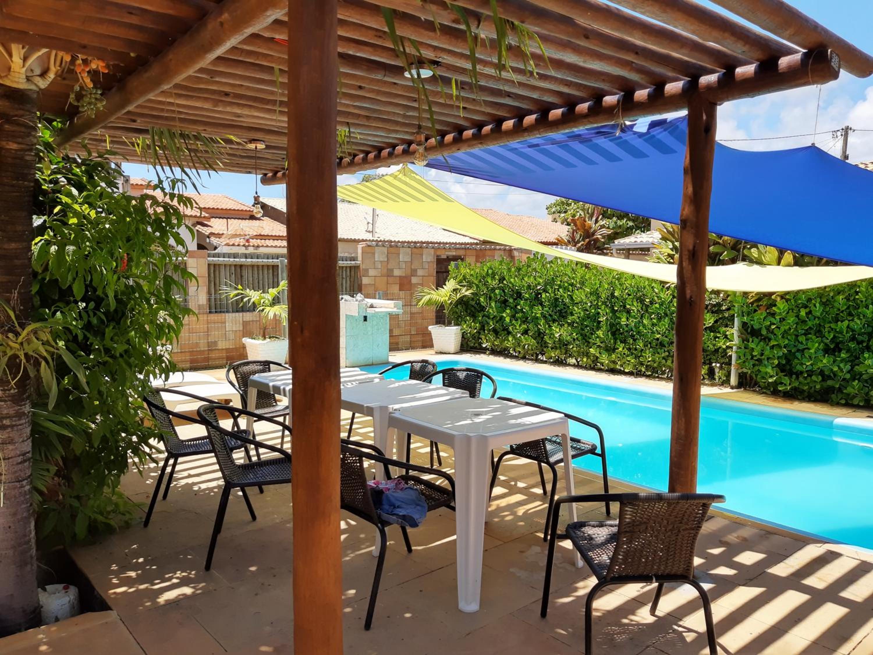 outdoor BBQ area