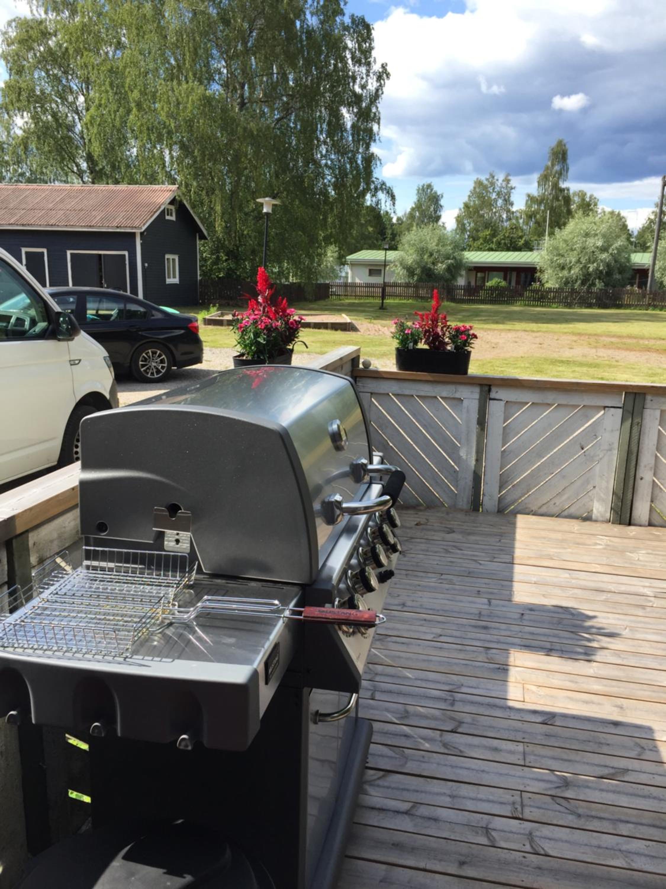 outdoor BBQ area