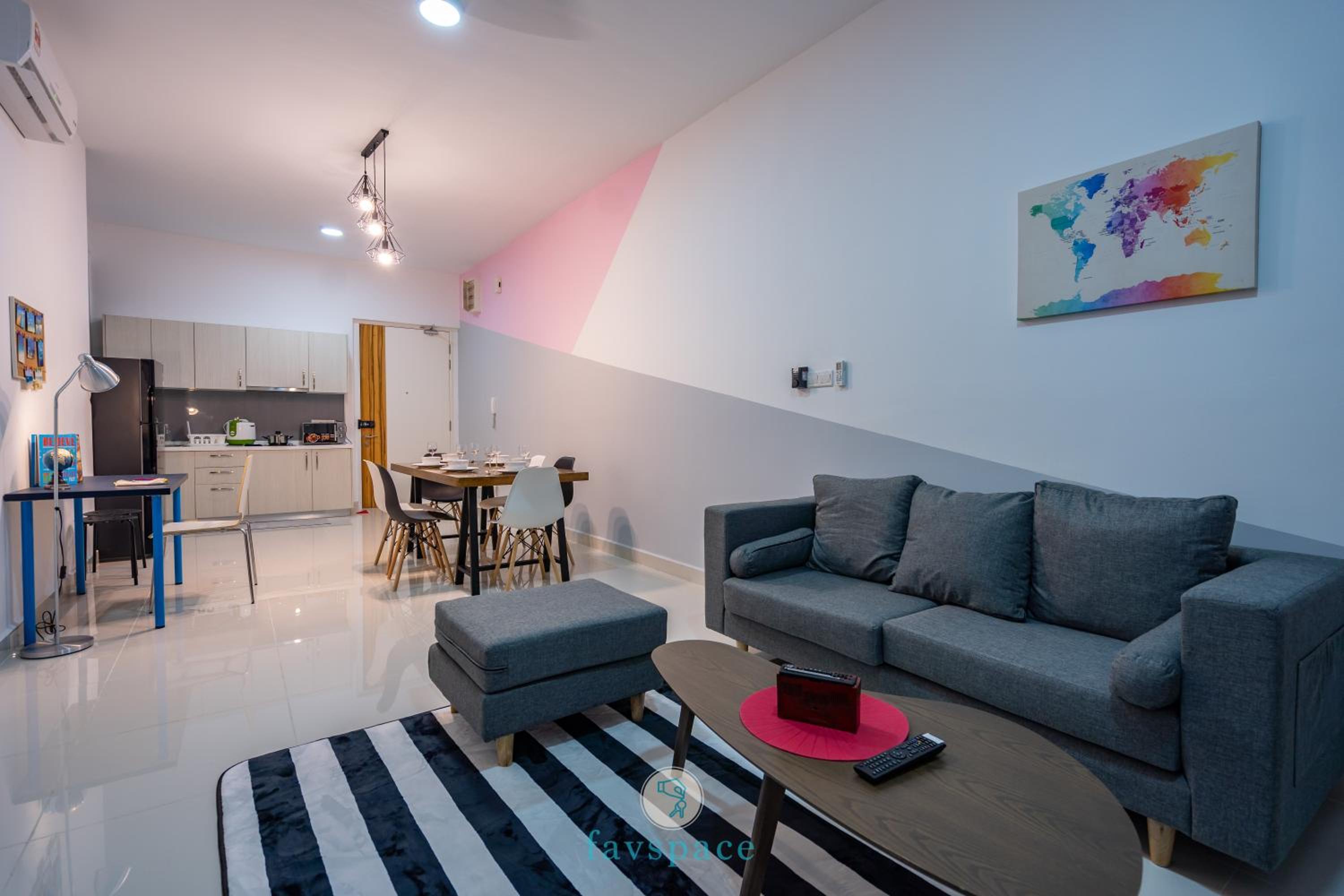 Lovely 3-bedroom condo with pool for 8 pax - Cheras