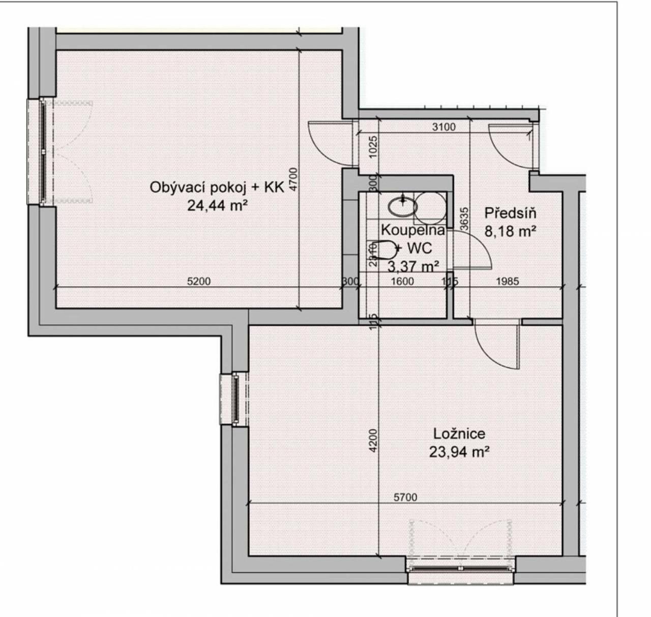 Apartmán Nad terasou