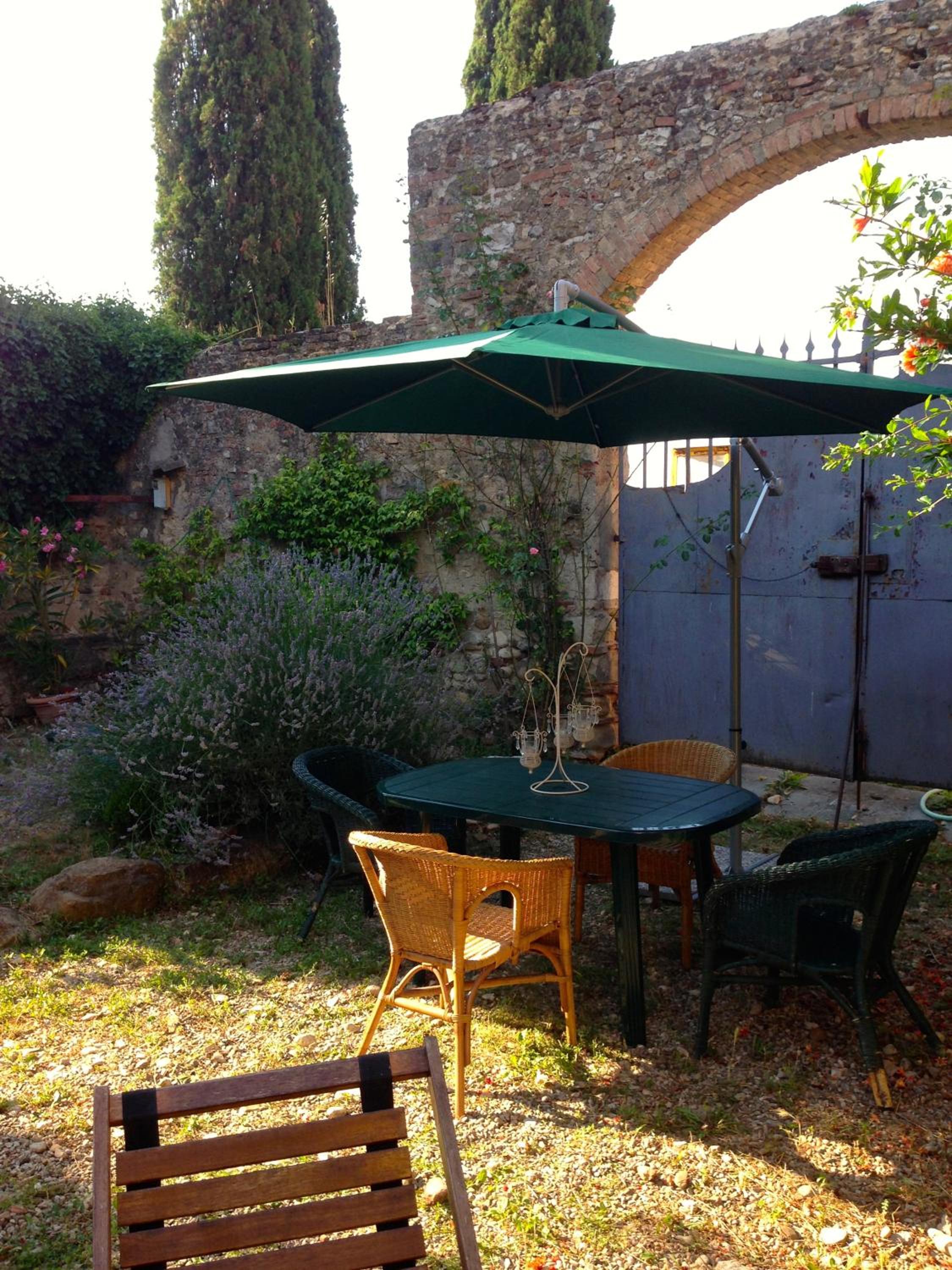 outdoor BBQ area