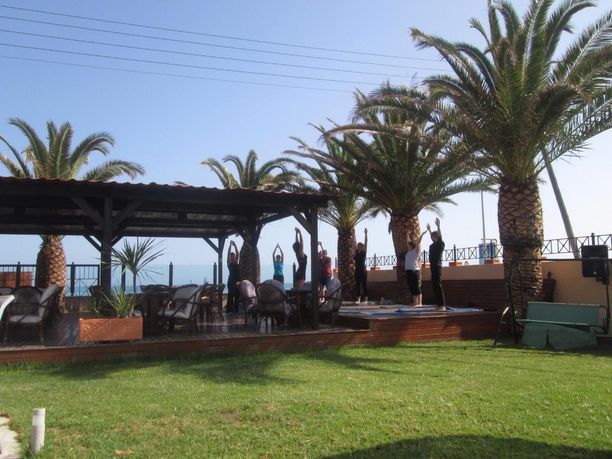 outdoor BBQ area