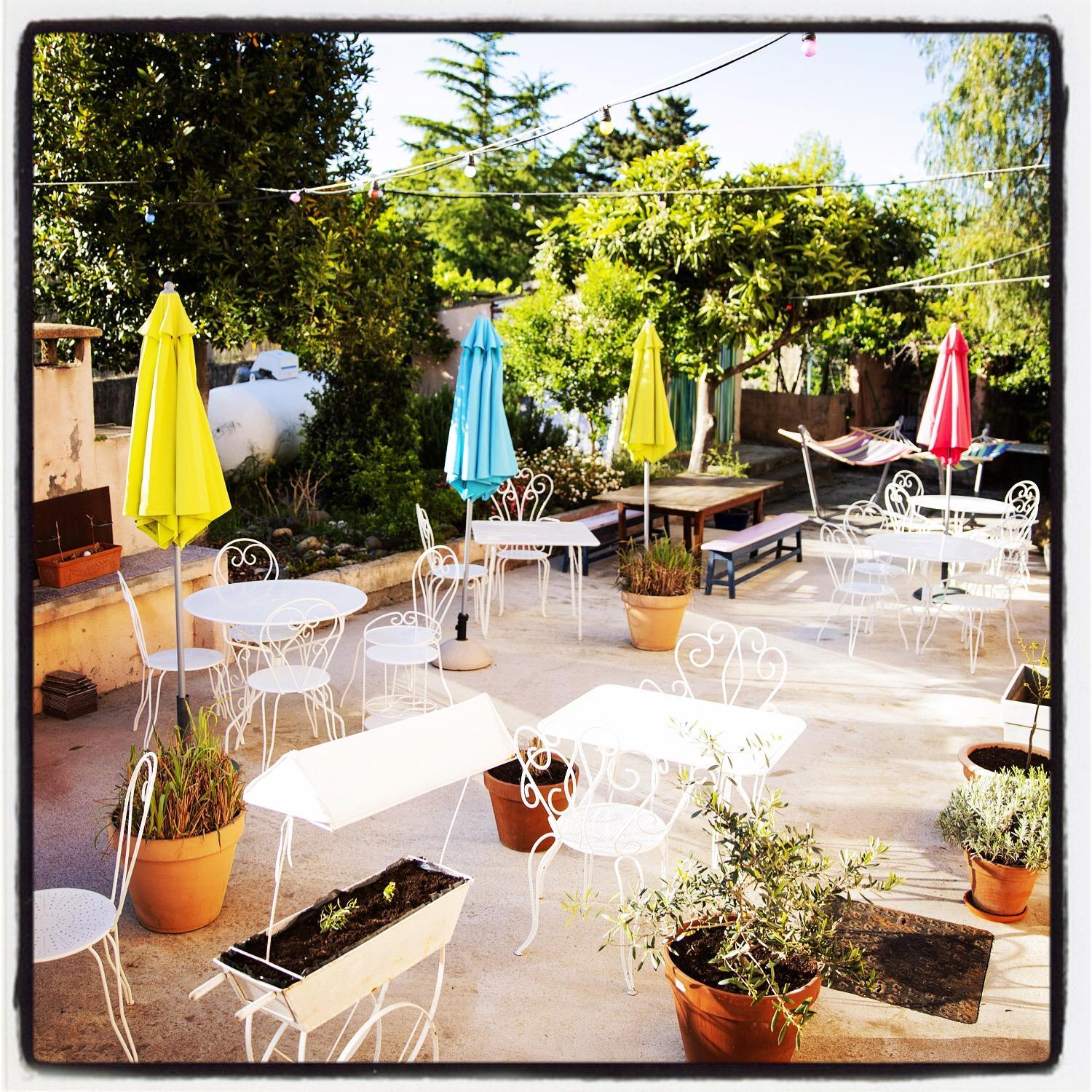 outdoor BBQ area