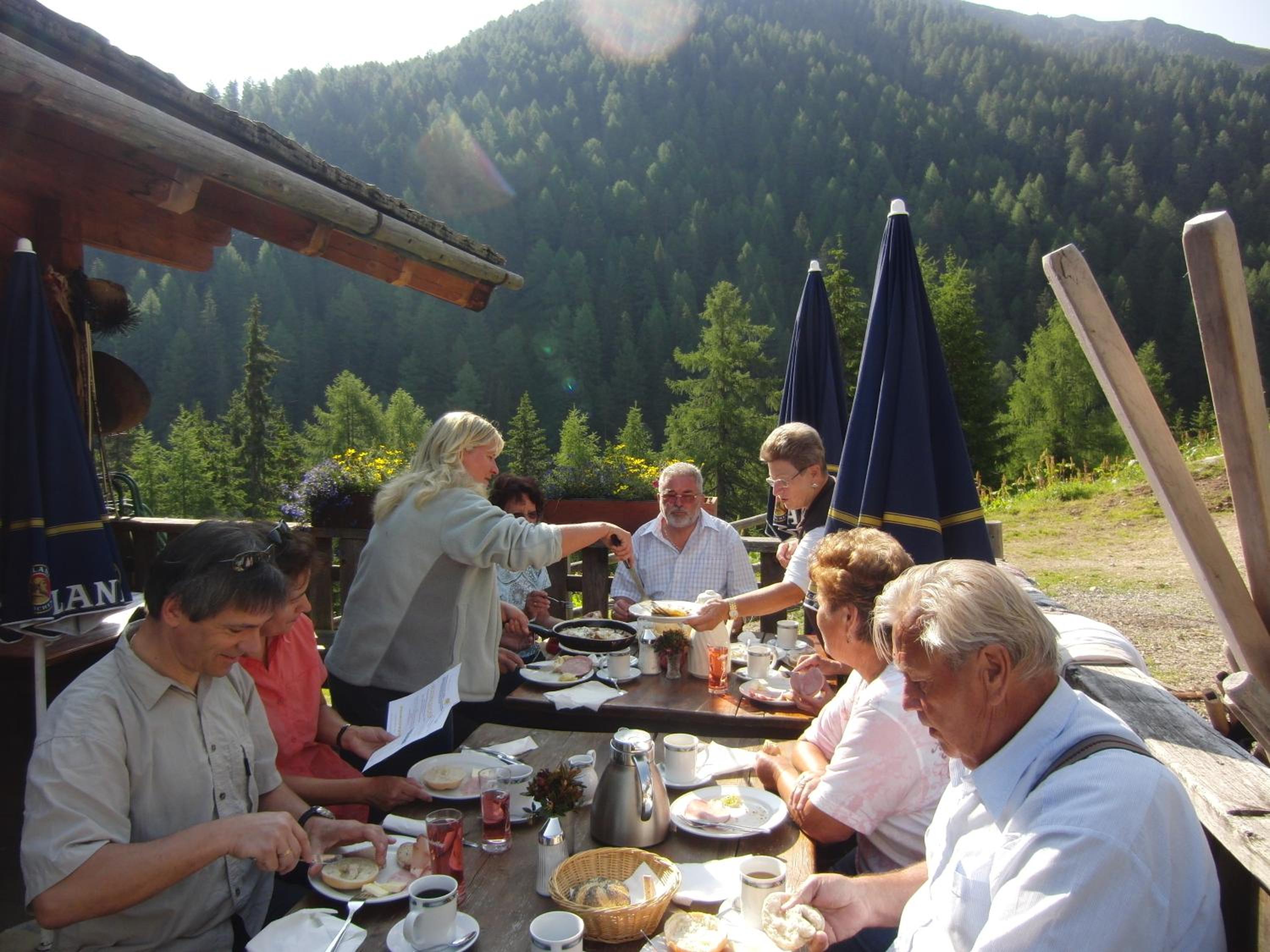 outdoor BBQ area