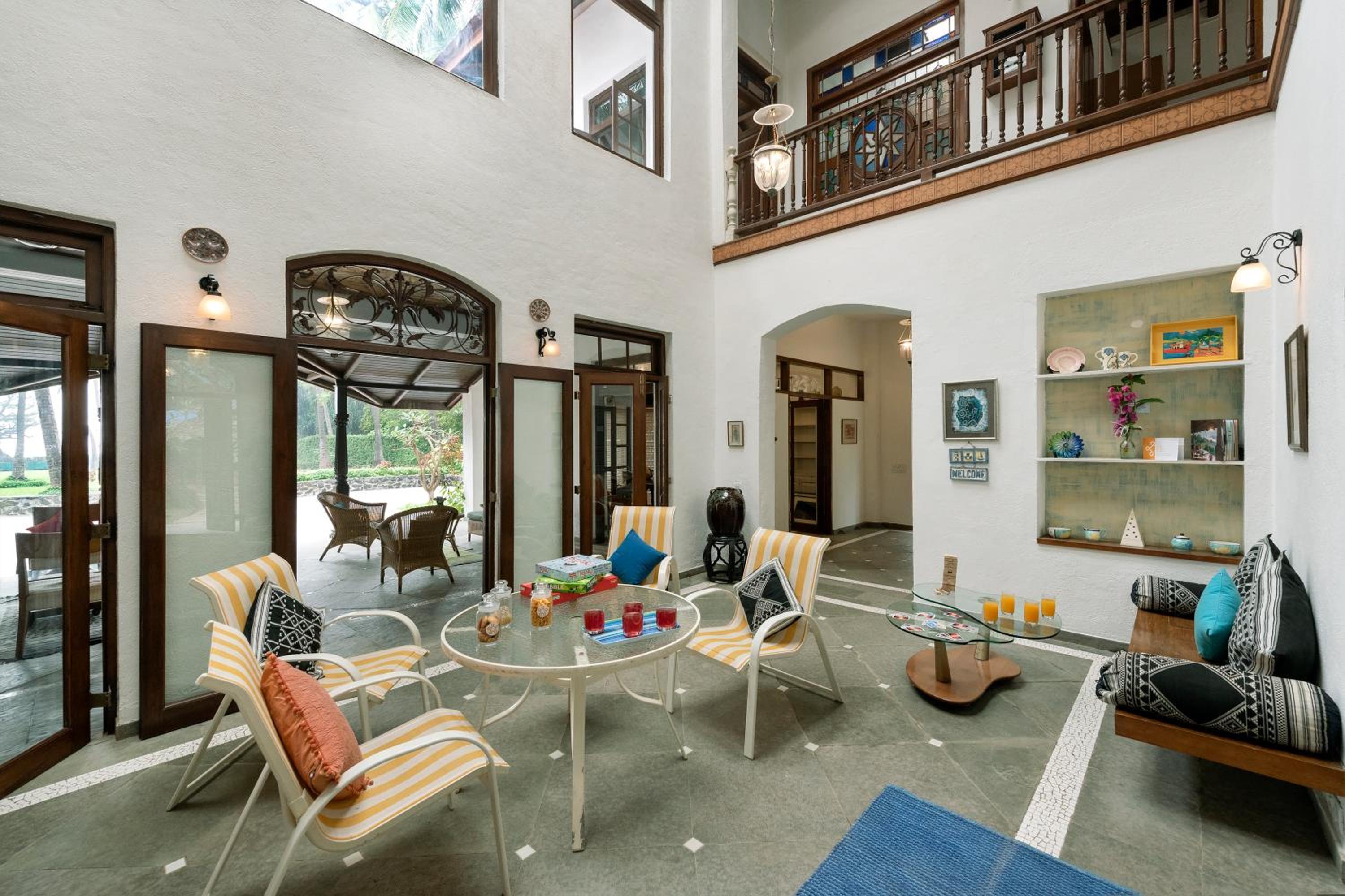 SaffronStays Thalassea - 4BHK Beachfront Villa with Lawn & Private Beach access view 3
