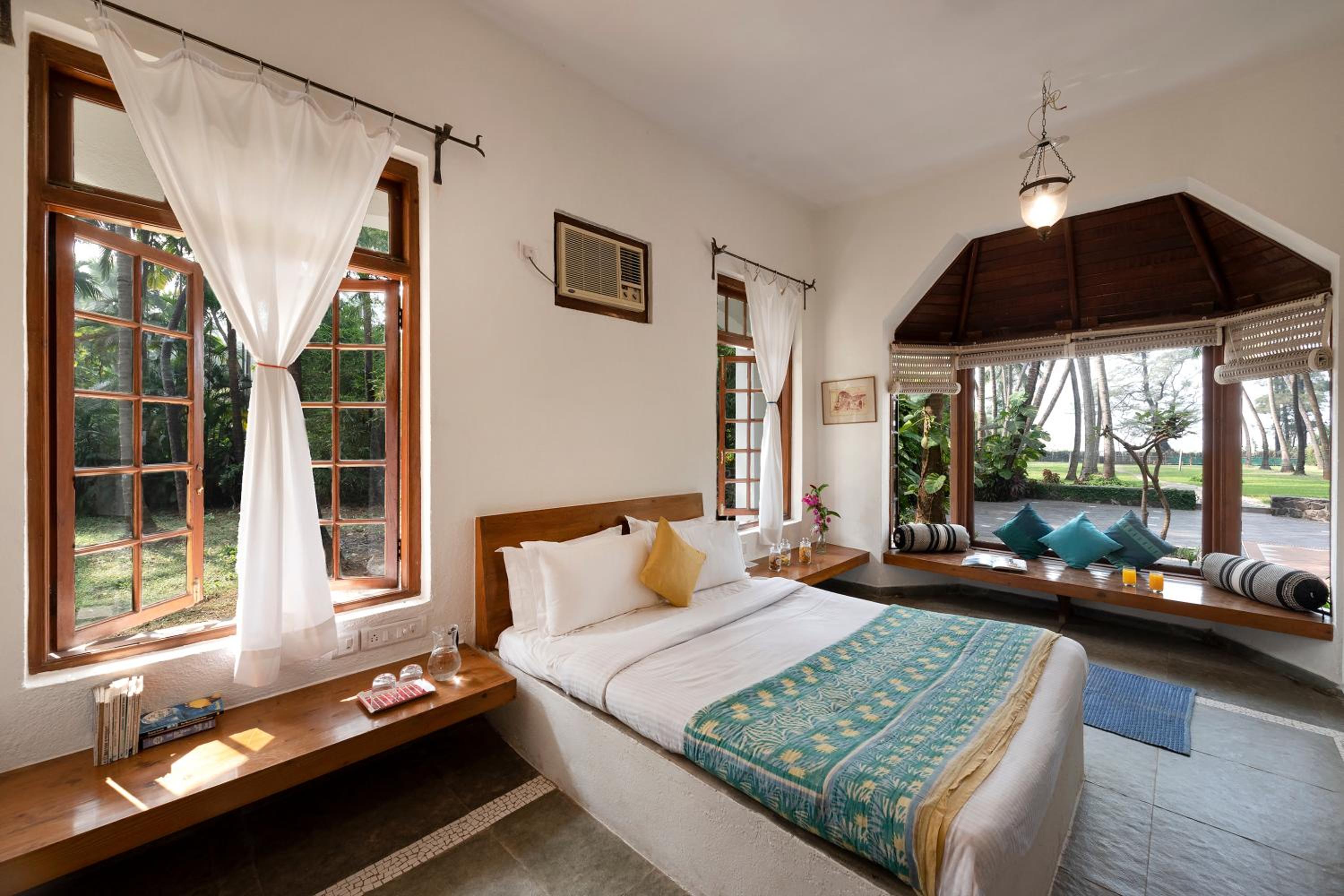 SaffronStays Thalassea - 4BHK Beachfront Villa with Lawn & Private Beach access view 4