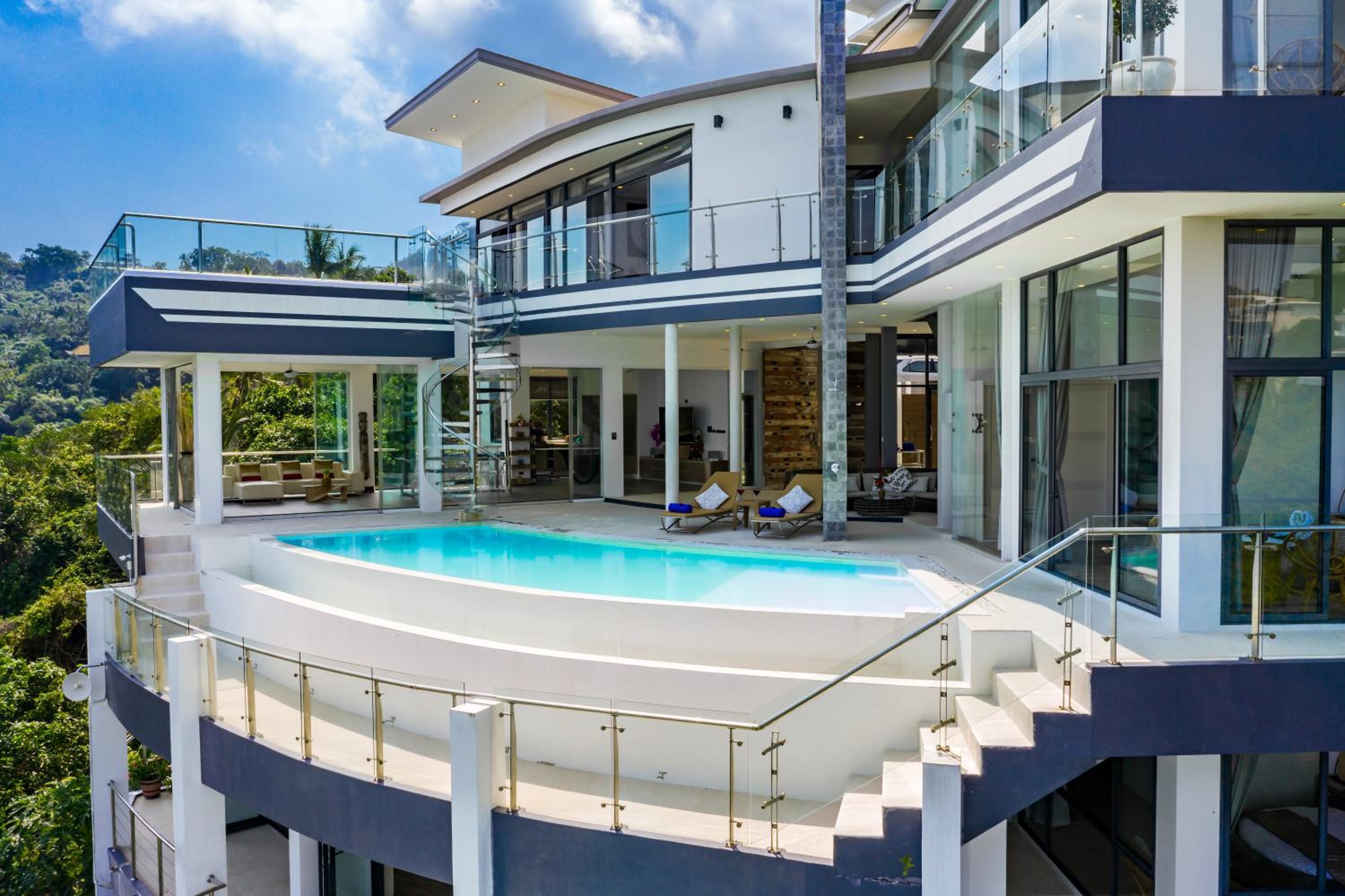 Villa Seawadee - luxurious, award-winning design Villa with amazing panoramic seaview view 5