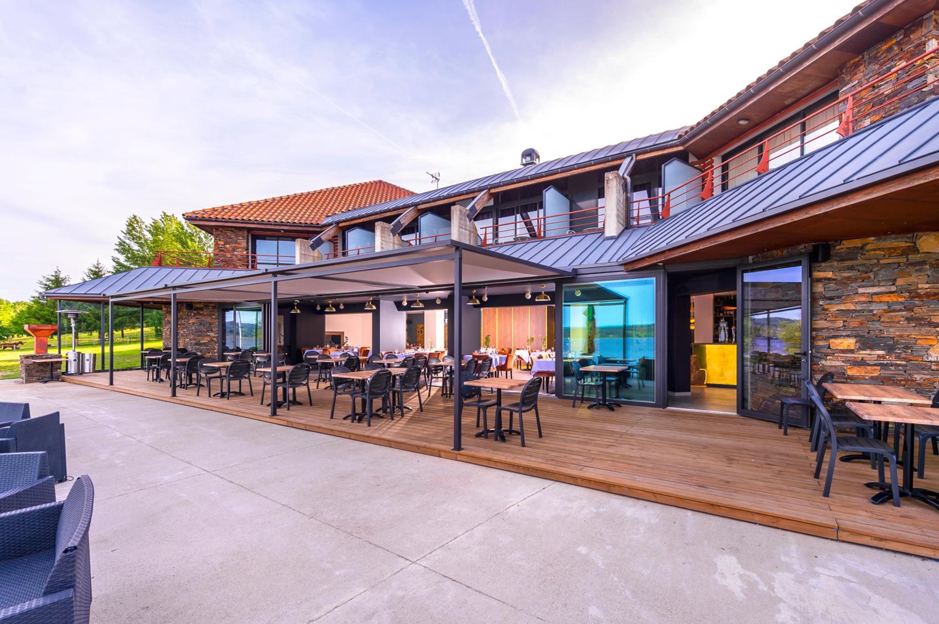 outdoor BBQ area