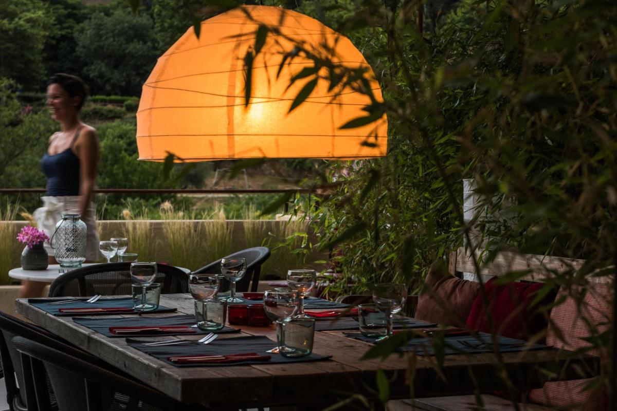 outdoor BBQ area
