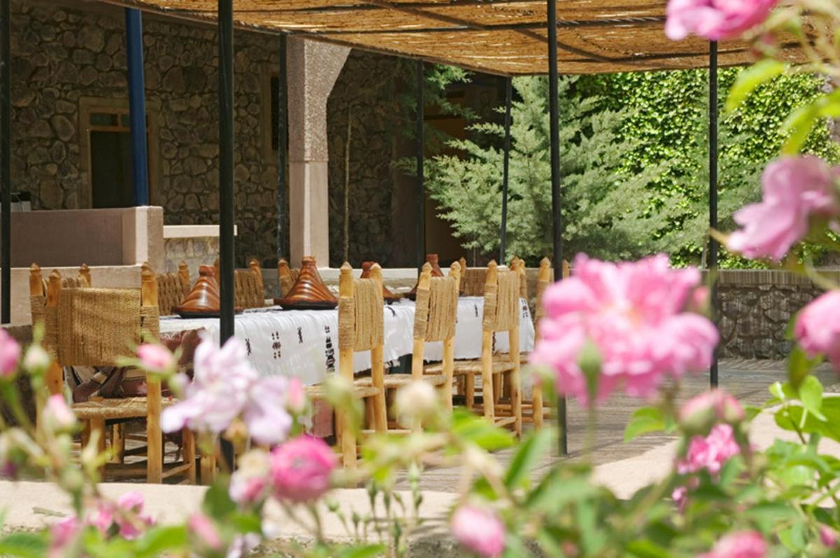 outdoor BBQ area