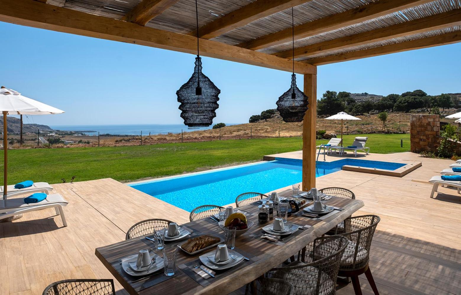 Villa Alkyoni Lindos view 2