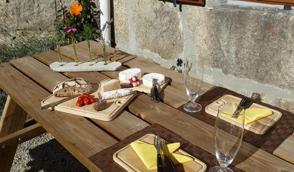 outdoor BBQ area
