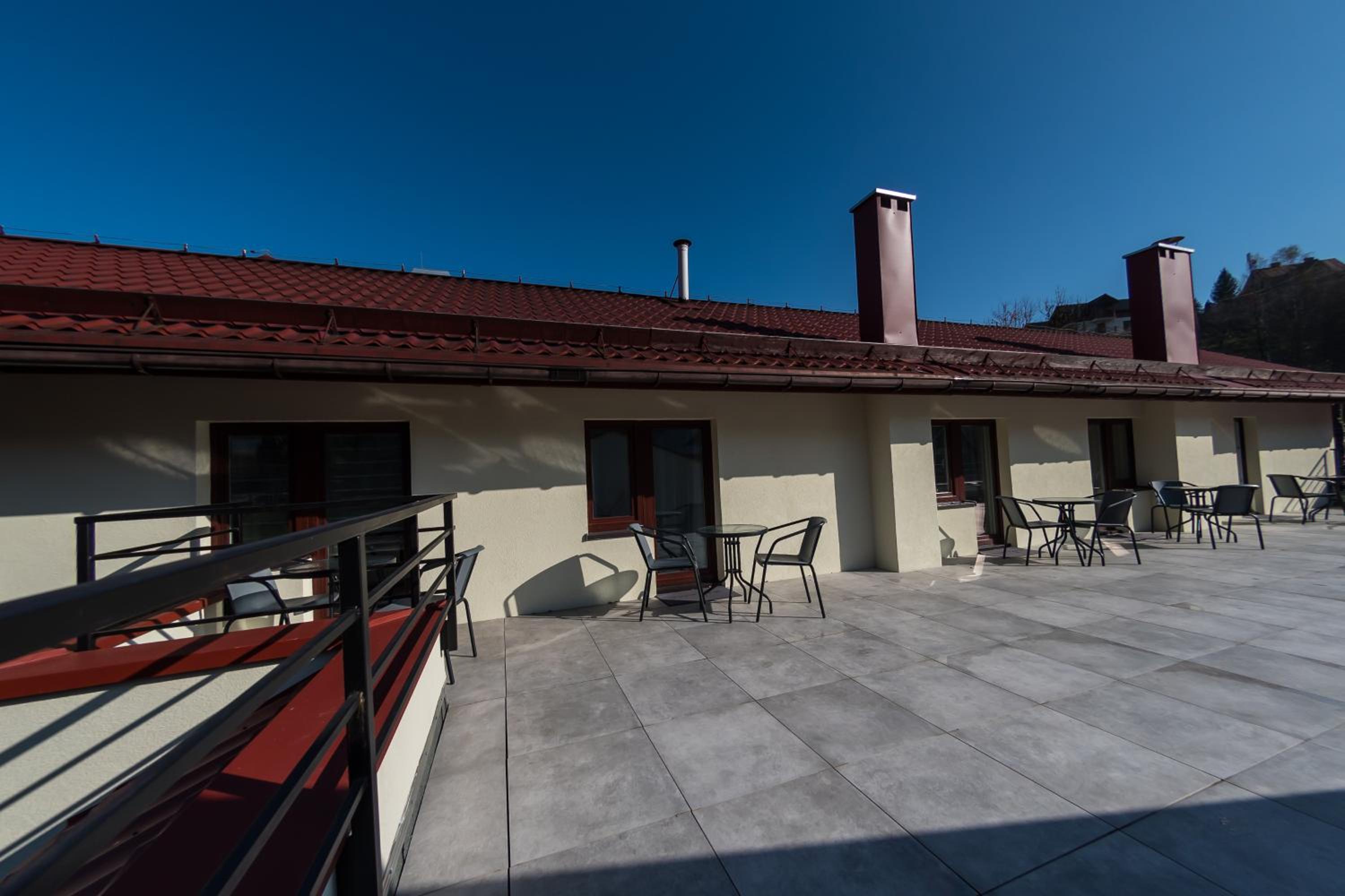 outdoor BBQ area