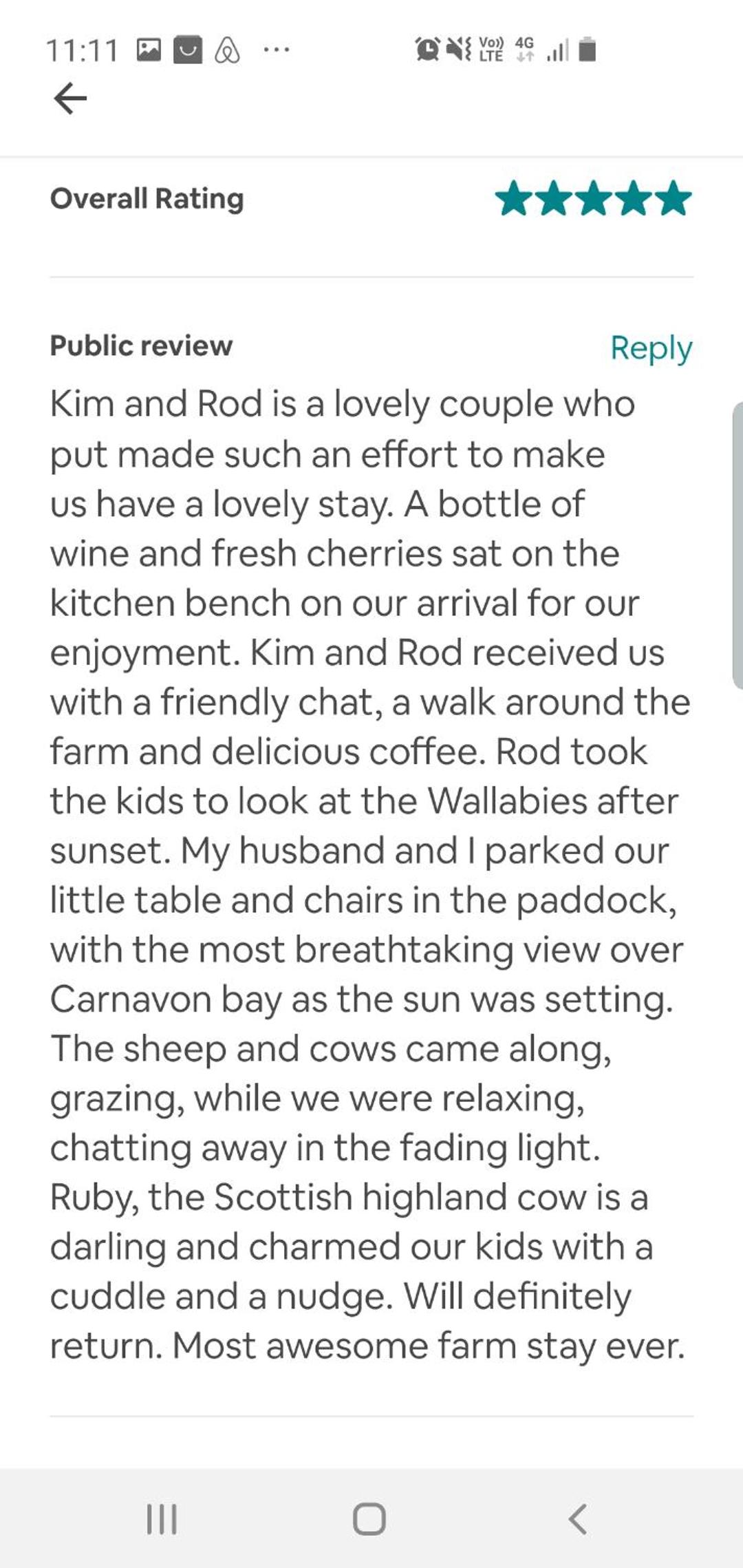 Ruby's Cottage Farm Stay