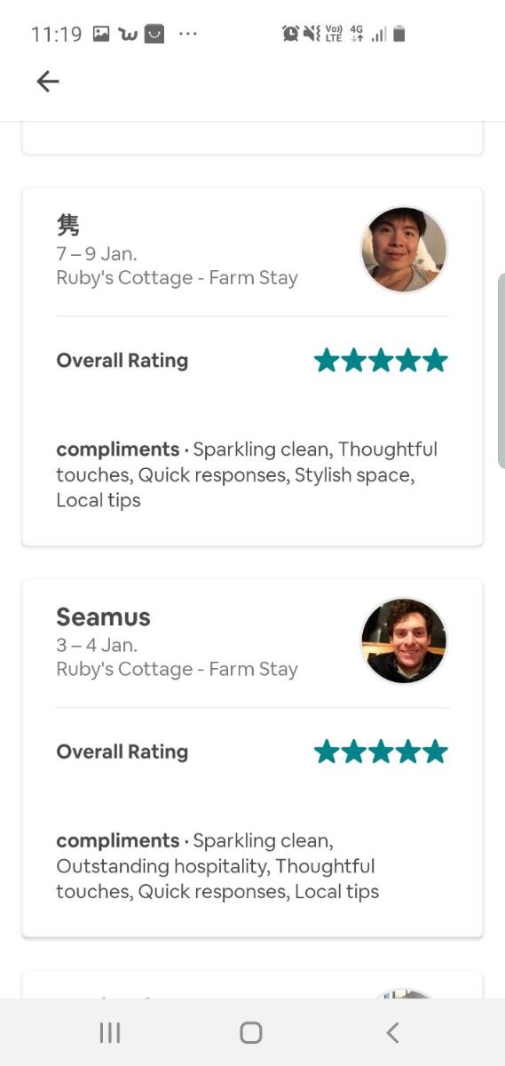 Ruby's Cottage Farm Stay