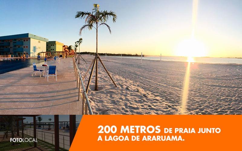 Flat com praia privativa e lazer total em Arraial