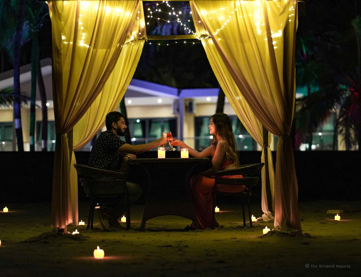 outdoor BBQ area